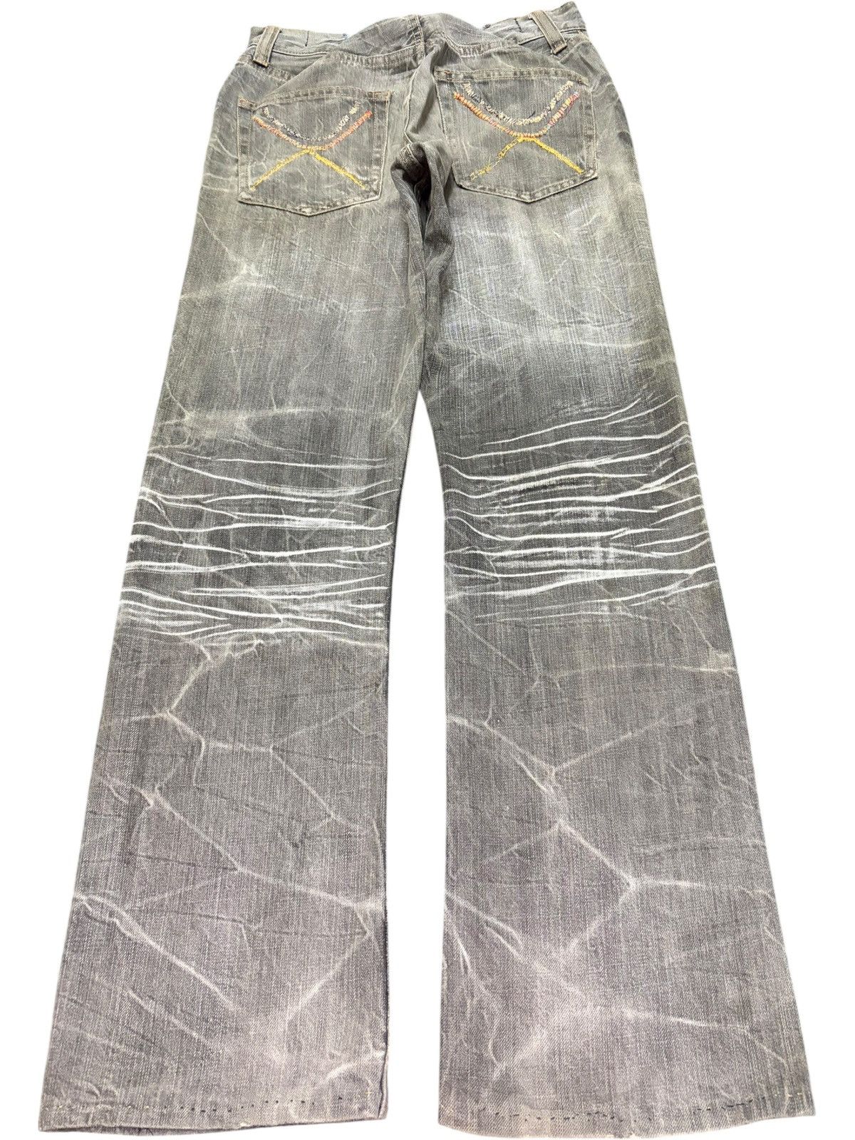 Edwin Vintage Anti Label Faded Wash Distressed Bootcut Jeans Size US 27 - 2 Thumbnail