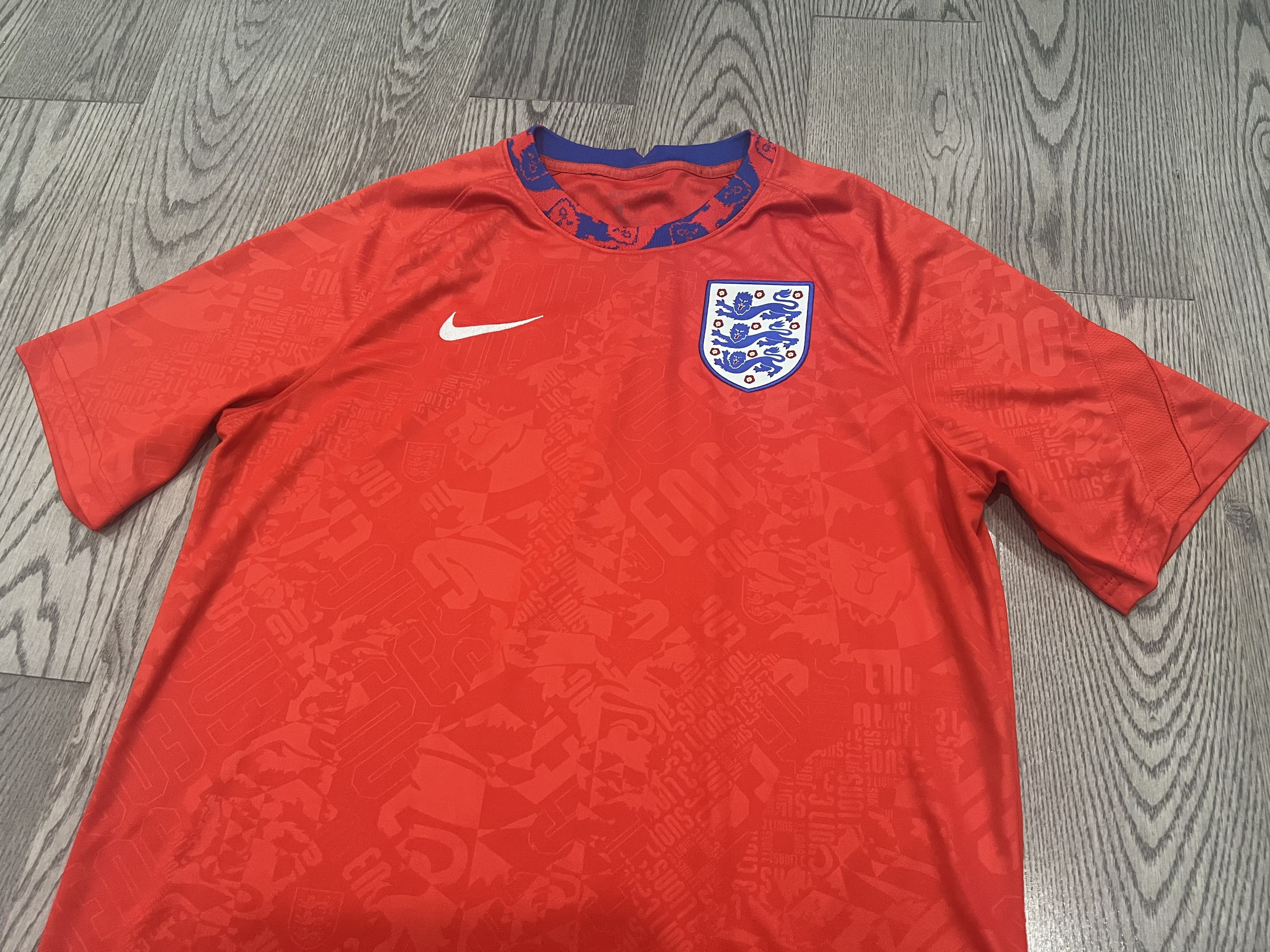 Nike England Authentic Pre Match Training Shirt Jersey 2020/2021 Size US L / EU 52-54 / 3 - 2 Thumbnail