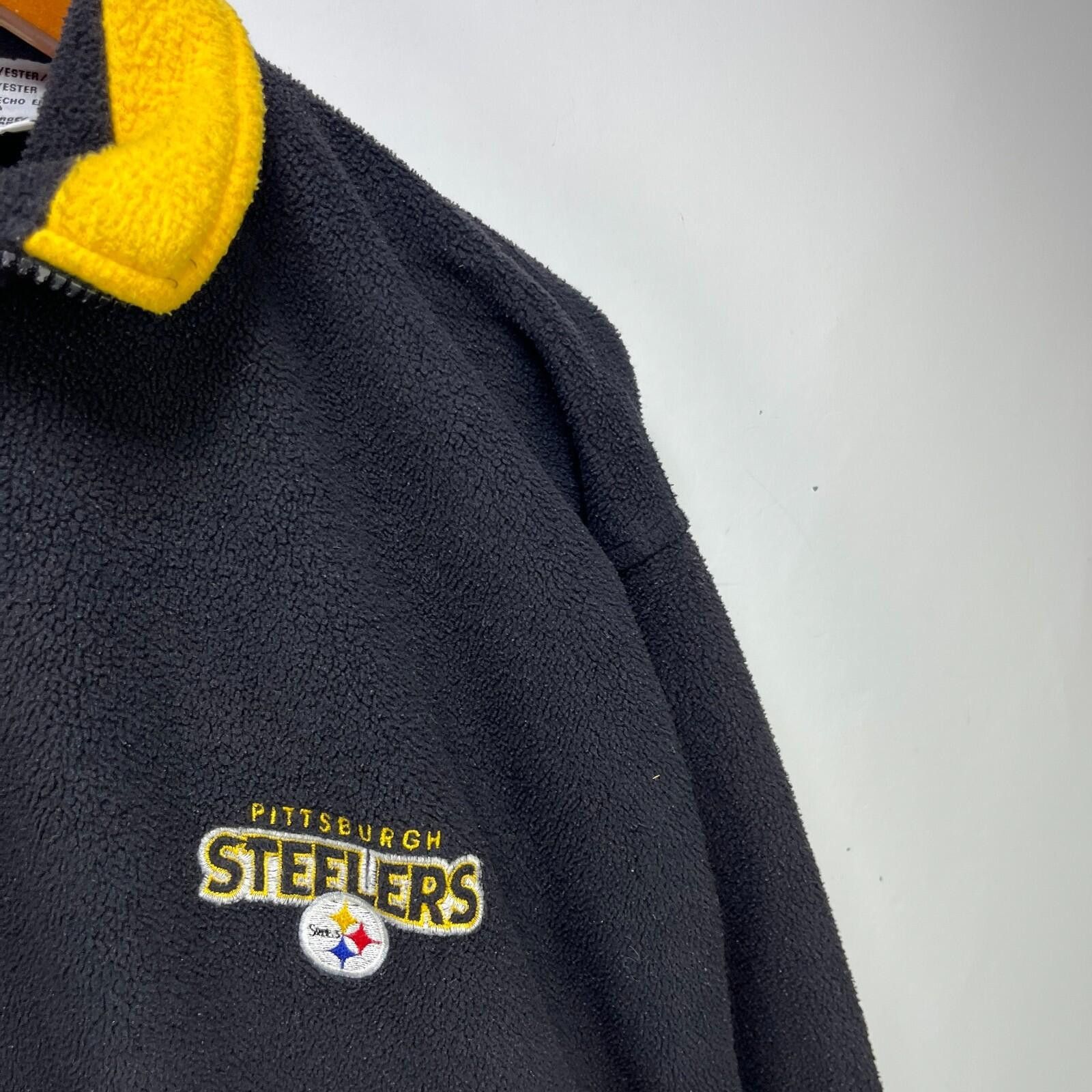 Other Vintage Pittsburgh Steelers Sweater Fleece Quarter Zip XL Size ONE SIZE - 3 Thumbnail