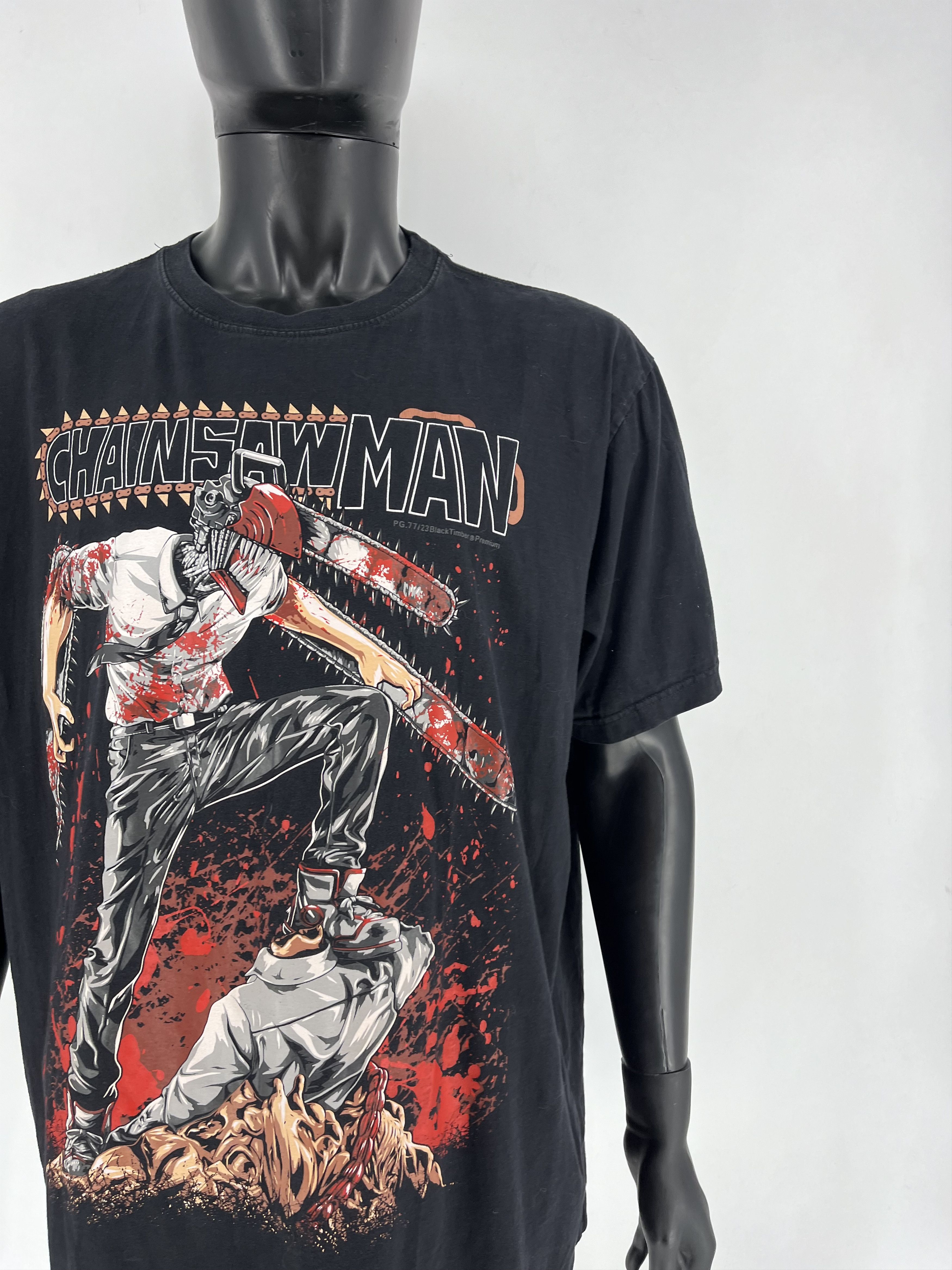 Anime Rare CHAINSAW MAN Anime Manga Limited Fans Mad Size US XXL / EU 58 / 5 - 8 Thumbnail