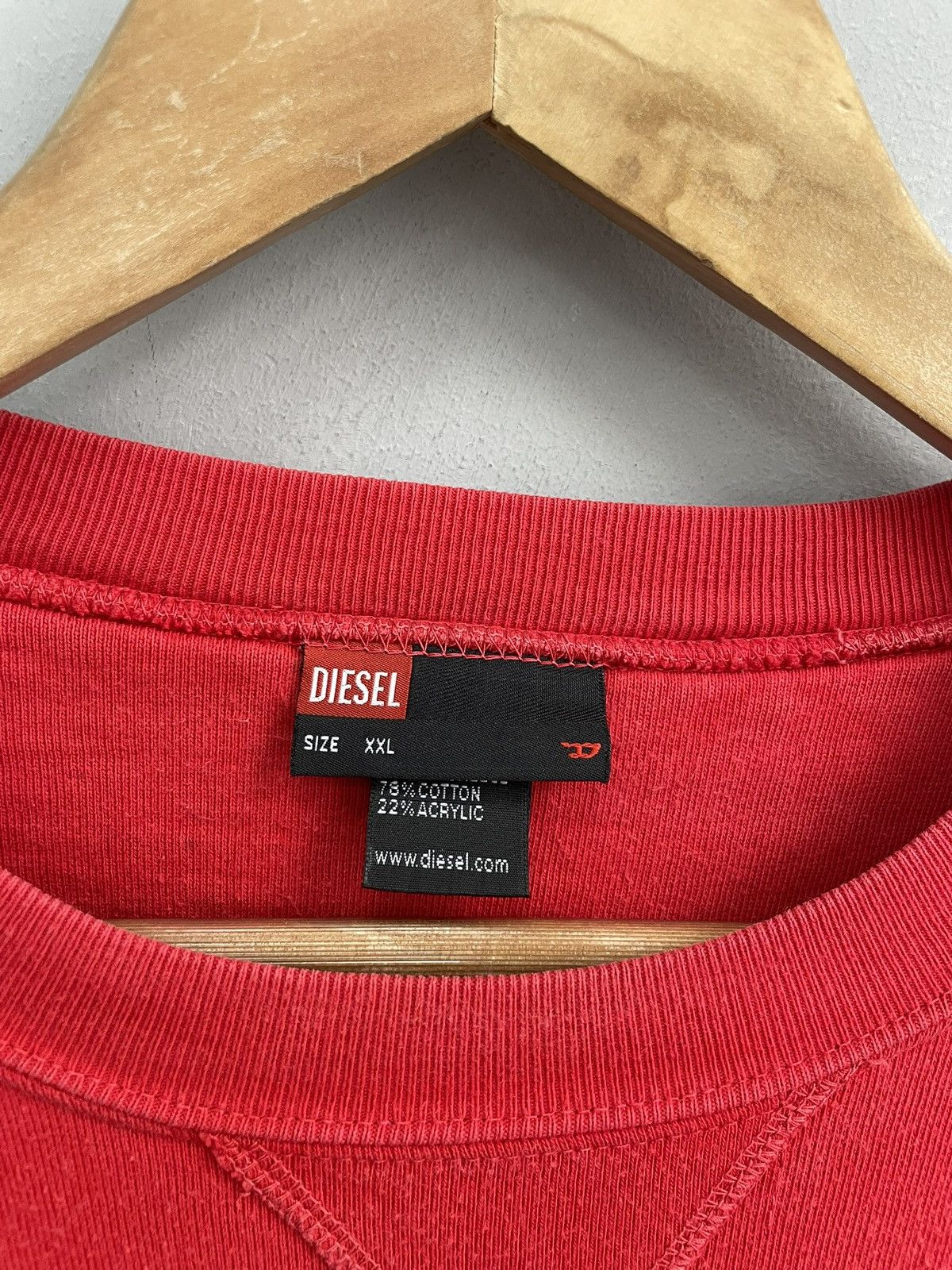 Diesel Diesel retro big logo y2k crewneck sweatshirt Size US XXL / EU 58 / 5 - 4 Thumbnail