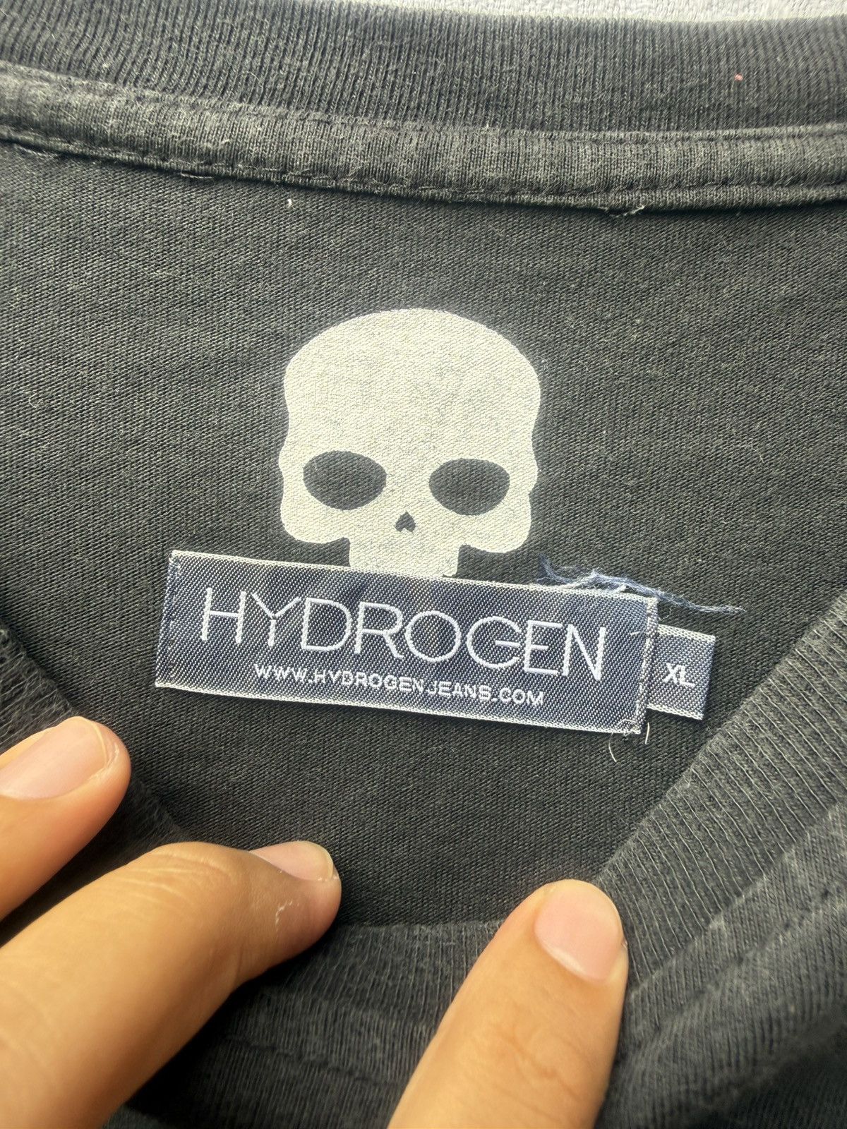 HYDROGEN Hydrogen skull longsleeve tee Size US L / EU 52-54 / 3 - 7 Thumbnail