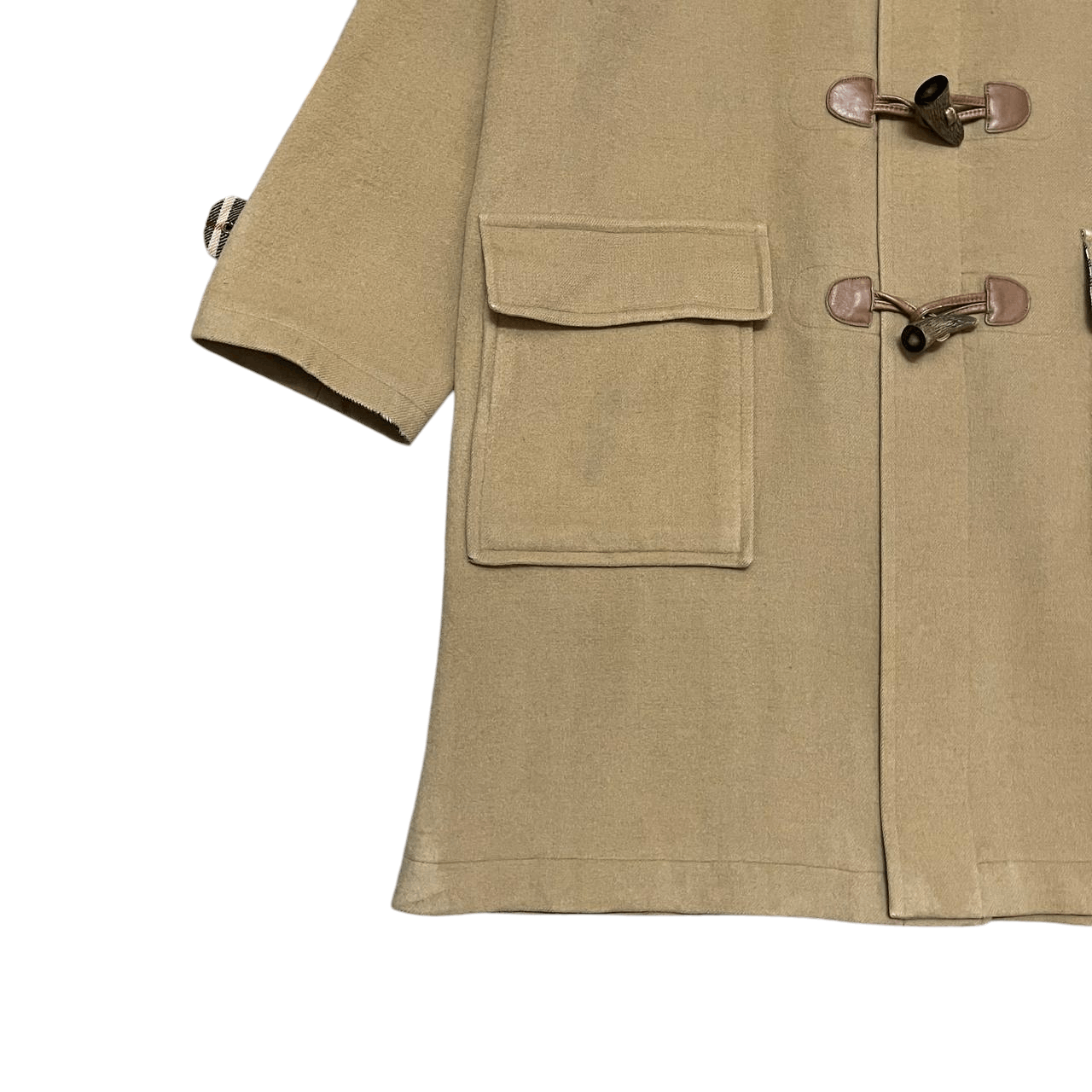 Burberry Vintage Burberry London Duffle Coat Nova Check Wool Cashmere Size US M / EU 48-50 / 2 - 4 Thumbnail