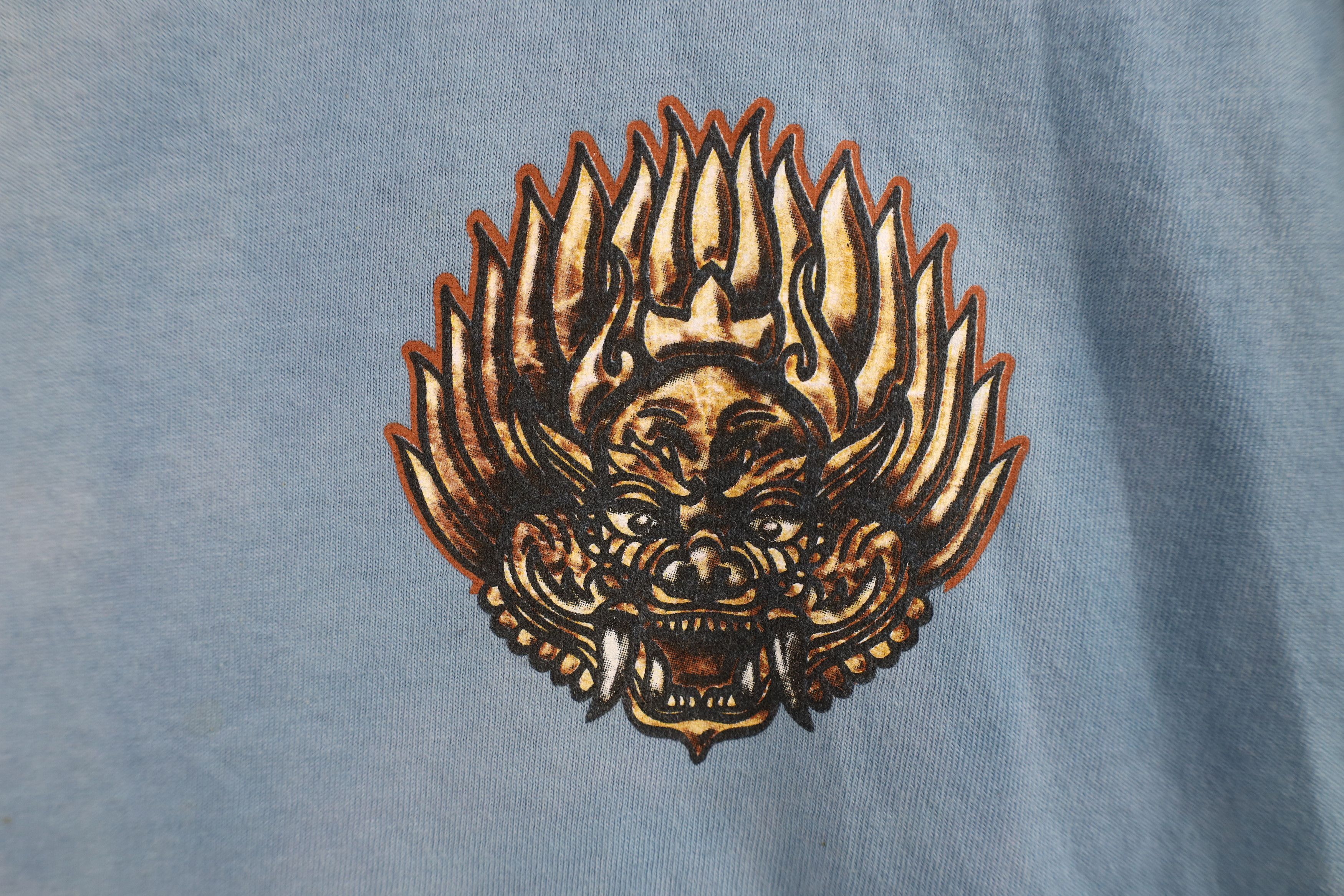 Vintage Vintage 90s Streetwear Dragon Acid Wash Surfing T-Shirt Size US XL / EU 56 / 4 - 4 Thumbnail