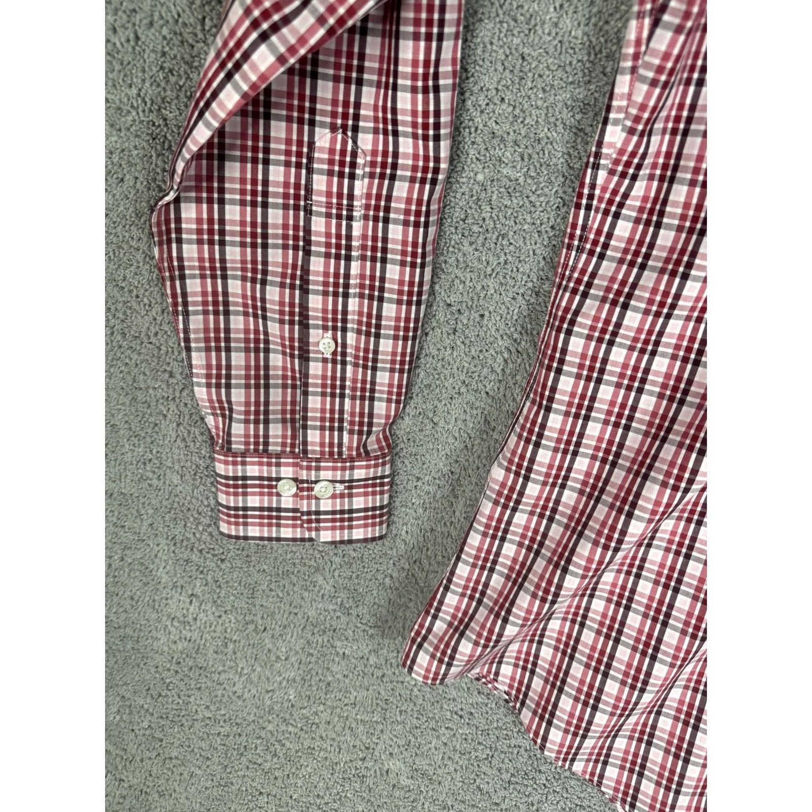 Brooks Brothers VINTAGE Brooks Brothers Shirt Mens Small Red Plaid Non Iron Supima Cotton Button Down Size US S / EU 44-46 / 1 - 2 Thumbnail