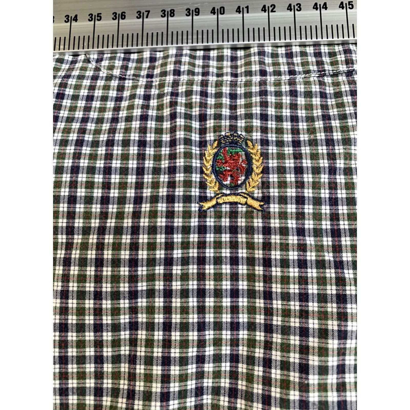 Tommy Hilfiger Tommy Hilfiger Mens Button-Down Shirt Gingham Short Sleeve Black Medium Race? Size US M / EU 48-50 / 2 - 4 Thumbnail