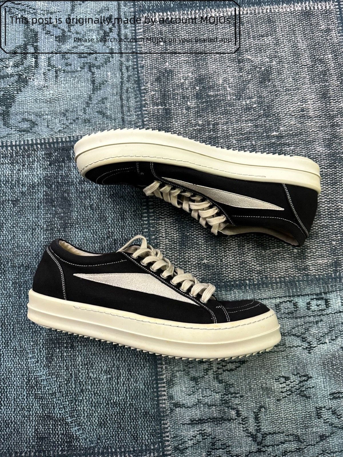 Rick Owens × Rick Owens Drkshdw Rick Owens Drkshdw Ramones Shoe