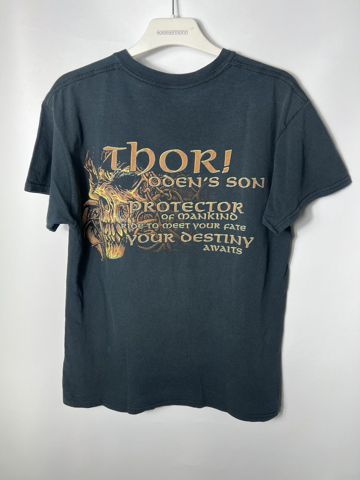 Band Tees Vintage streetwear band Amon Amarth Thor Metal Tour T-shirt Size US M / EU 48-50 / 2 - 5 Thumbnail
