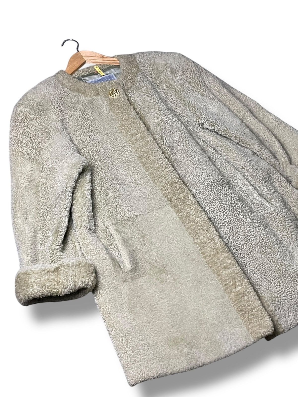 Japanese Brand × Vintage Erika Granieri Brand Wool Fur Coat (59) Size US S / EU 44-46 / 1 - 5 Thumbnail