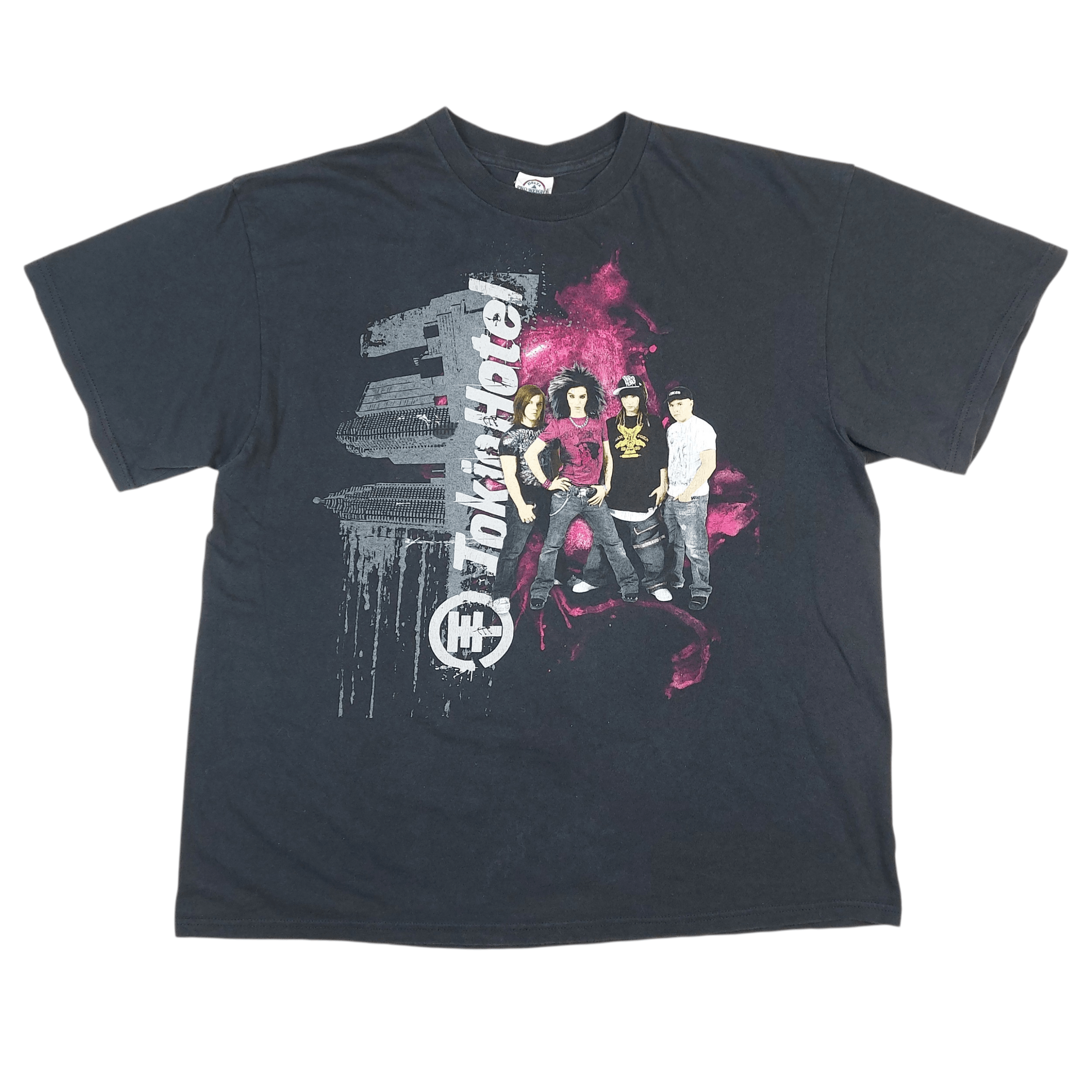Band Tees Vintage 2007 Tokio Hotel Band Concert Tour Official TEE Size US XL / EU 56 / 4 - 1 Thumbnail