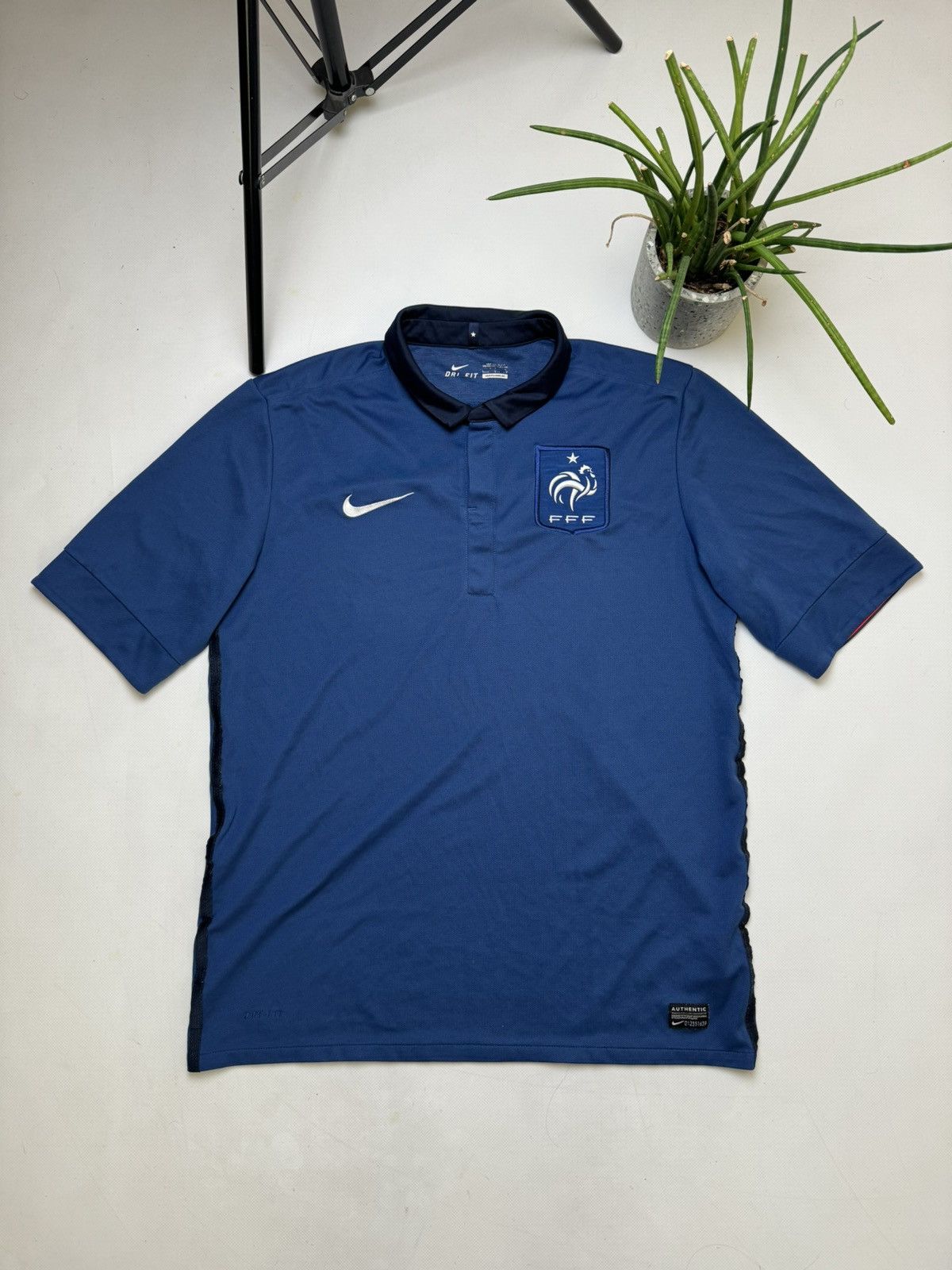 Nike Rare vintage France Nike soccer jersey drill y2k Size US L / EU 52-54 / 3 - 2 Thumbnail