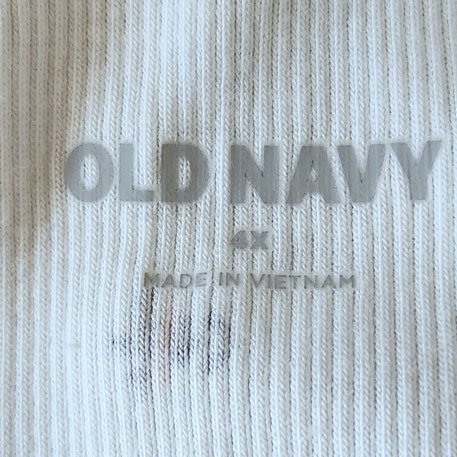 Old Navy OLD NAVY ☆ TINY FLOWERS ☆ WHITE RIBBED TANK TOP 4x ☆ NWT Size 4XL / US 24-26 - 7 Thumbnail