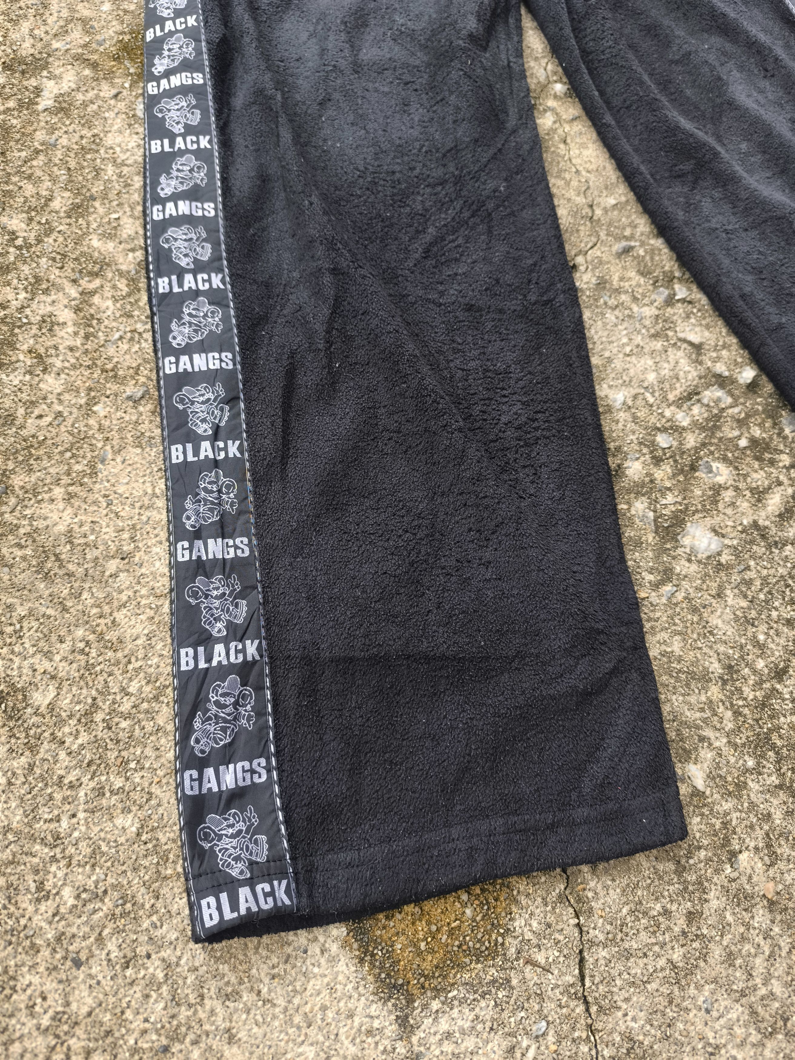 Designer × Vintage Vintage Y2K baggy sweatpants side tape black gangs magixson Size US 32 / EU 48 - 2 Thumbnail
