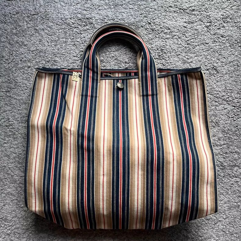Visvim Teton Tote Oka XL Durable Canvas Bag- Dmc, Men's