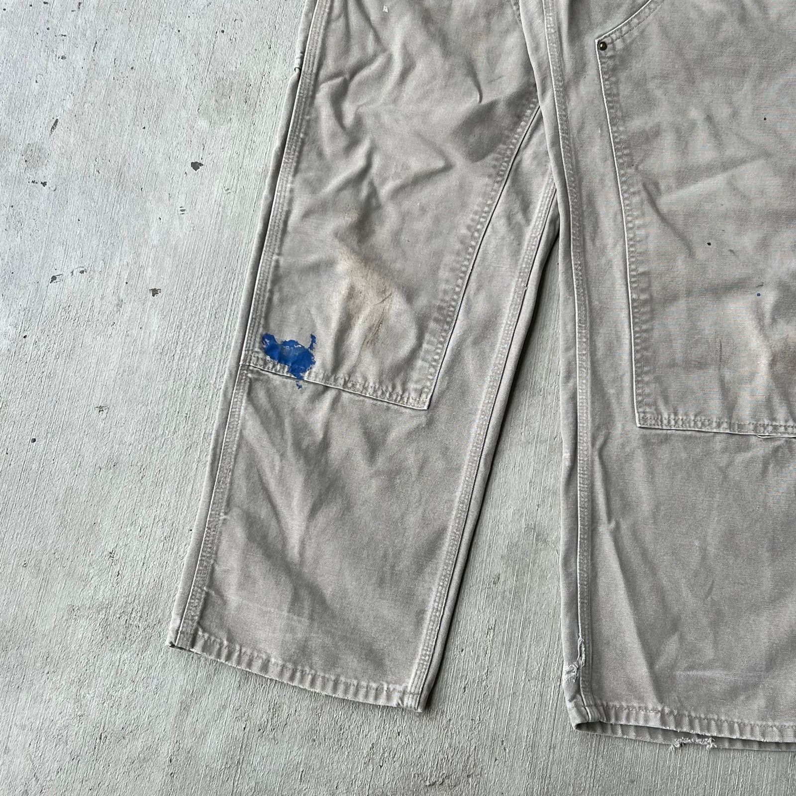 Carhartt × Vintage Carhartt DES gray double knee work wear carpenter pants Size US 33 - 4 Thumbnail