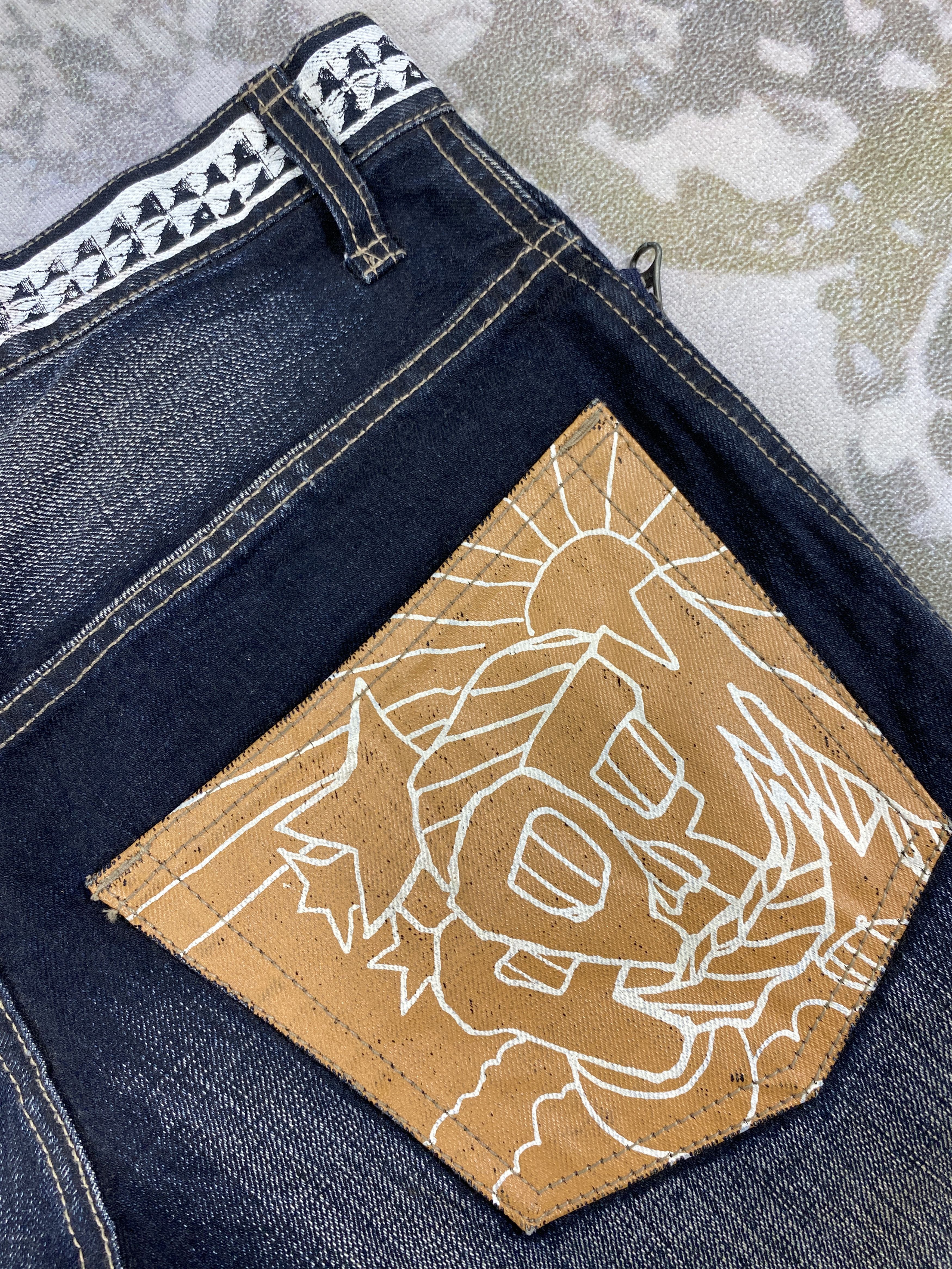 Le Grande Bleu (L.G.B.) Vintage PPFM Jeans 32x28 lgb style Denim - JN2604 Size US 32 / EU 48 - 13 Thumbnail