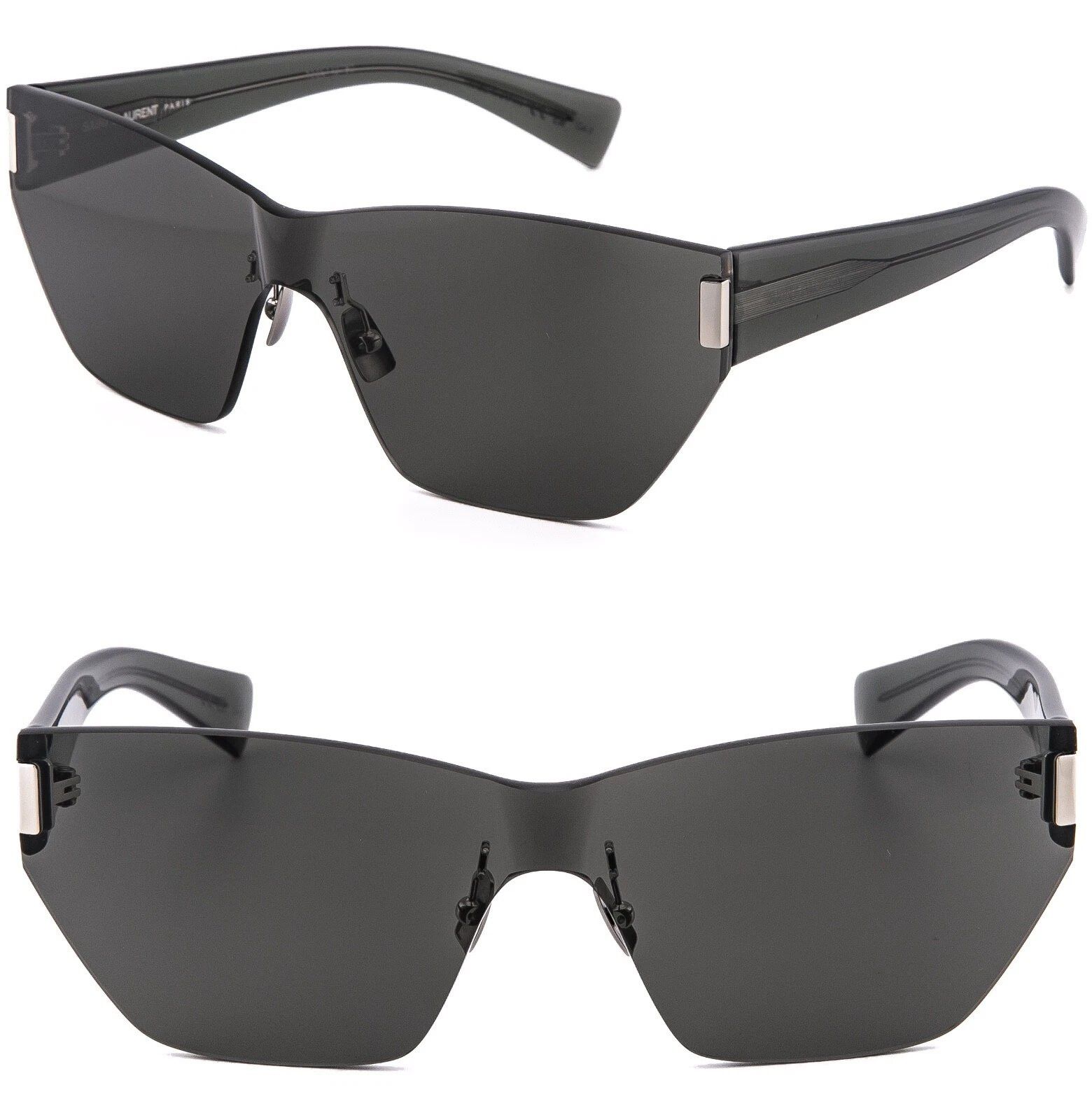 Saint Laurent Paris SAINT LAURENT SL 755 SL755 Black Cat Mask Sunglasses 001 Size ONE SIZE - 1 Thumbnail