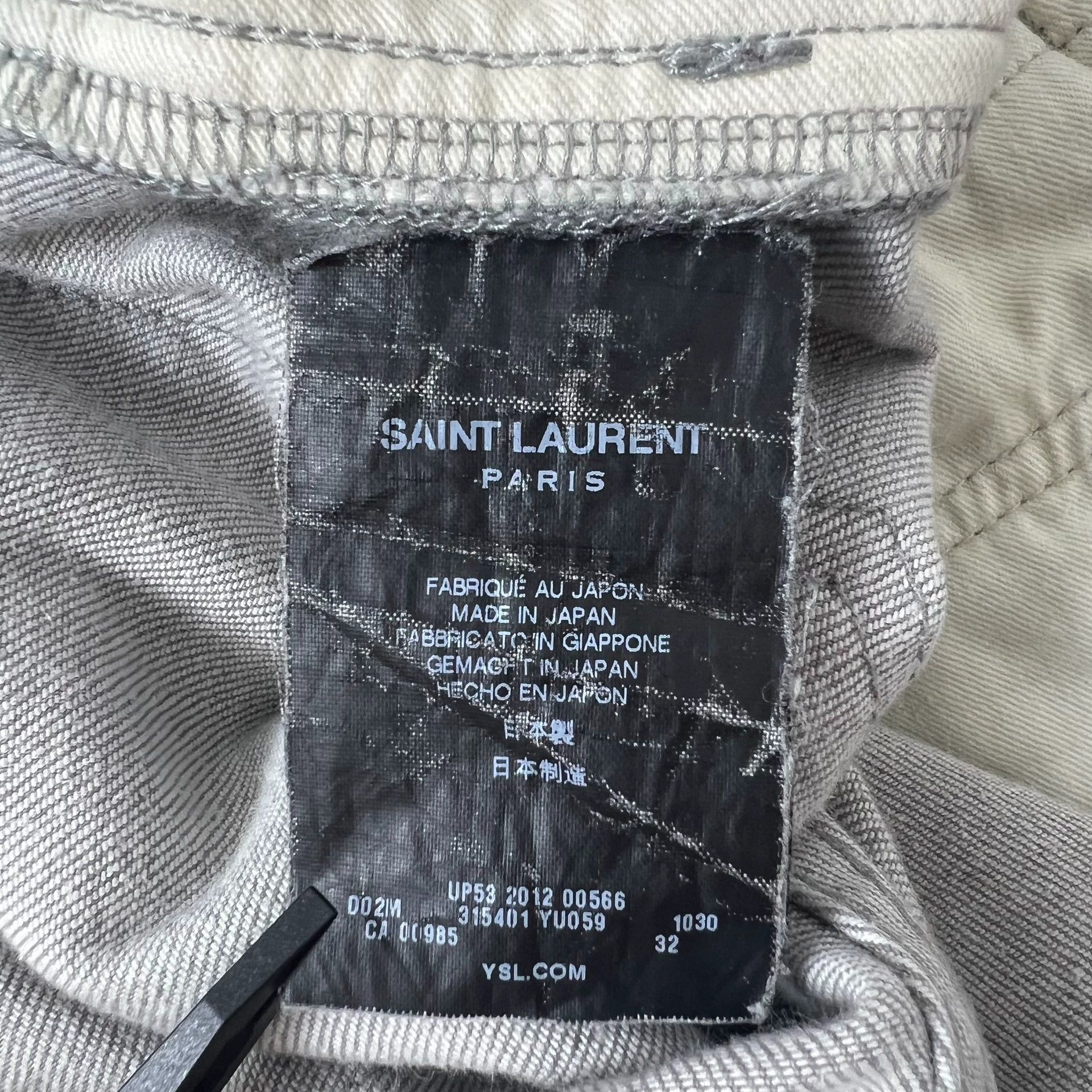 Saint Laurent Paris SLP 13ss D02 gray blue cat whiskers 32 SLP 04 ice Size US 32 / EU 48 - 6 Thumbnail