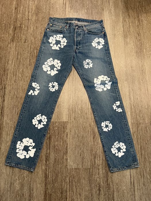 DENIM TEARS DENIM TEARS The Cotton Wreath Jean ‘Light Wash’ | Grailed