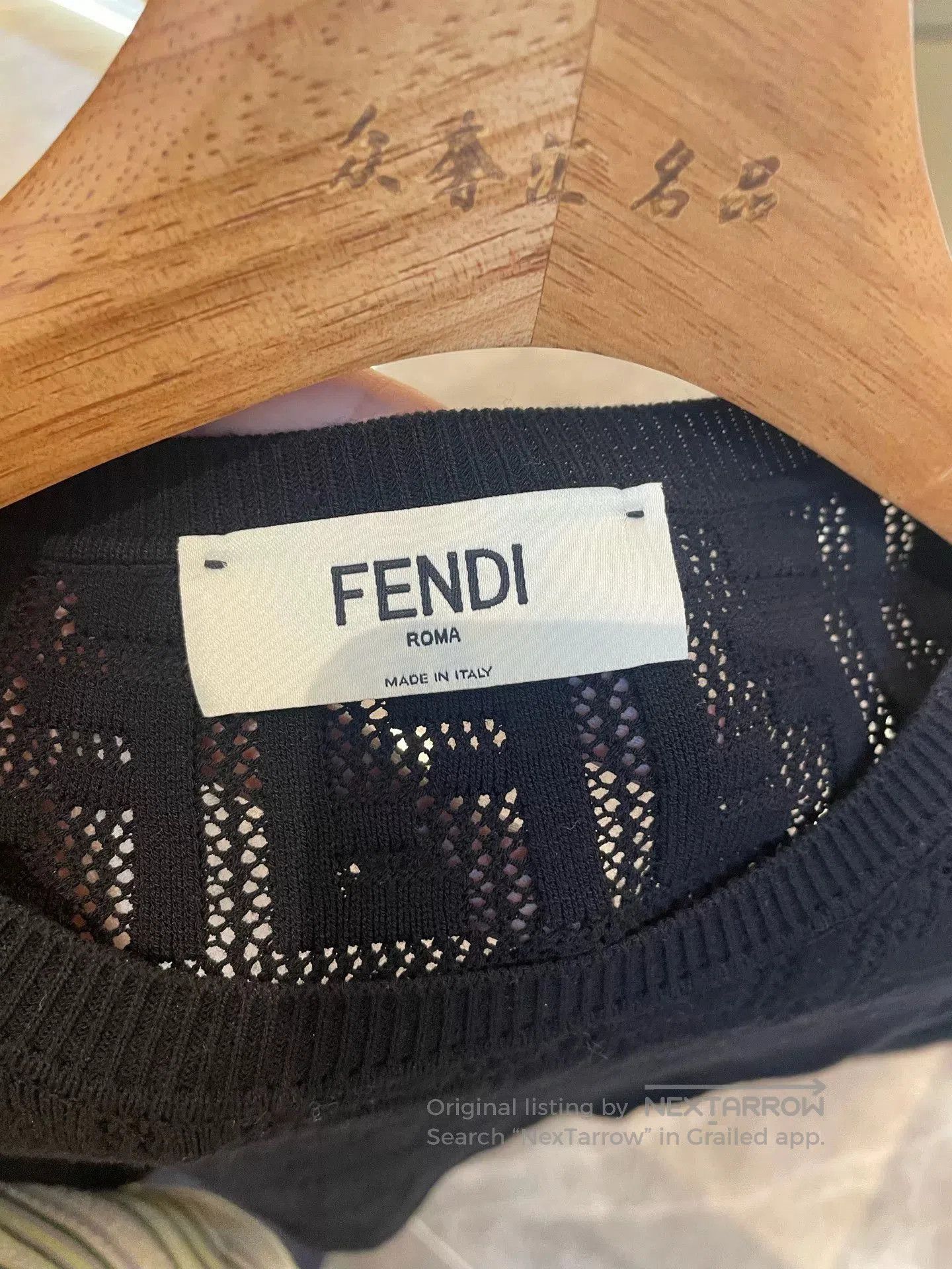 Fendi FENDI Logo Knit Short Crop Top. Size US S / EU 44-46 / 1 - 3 Thumbnail