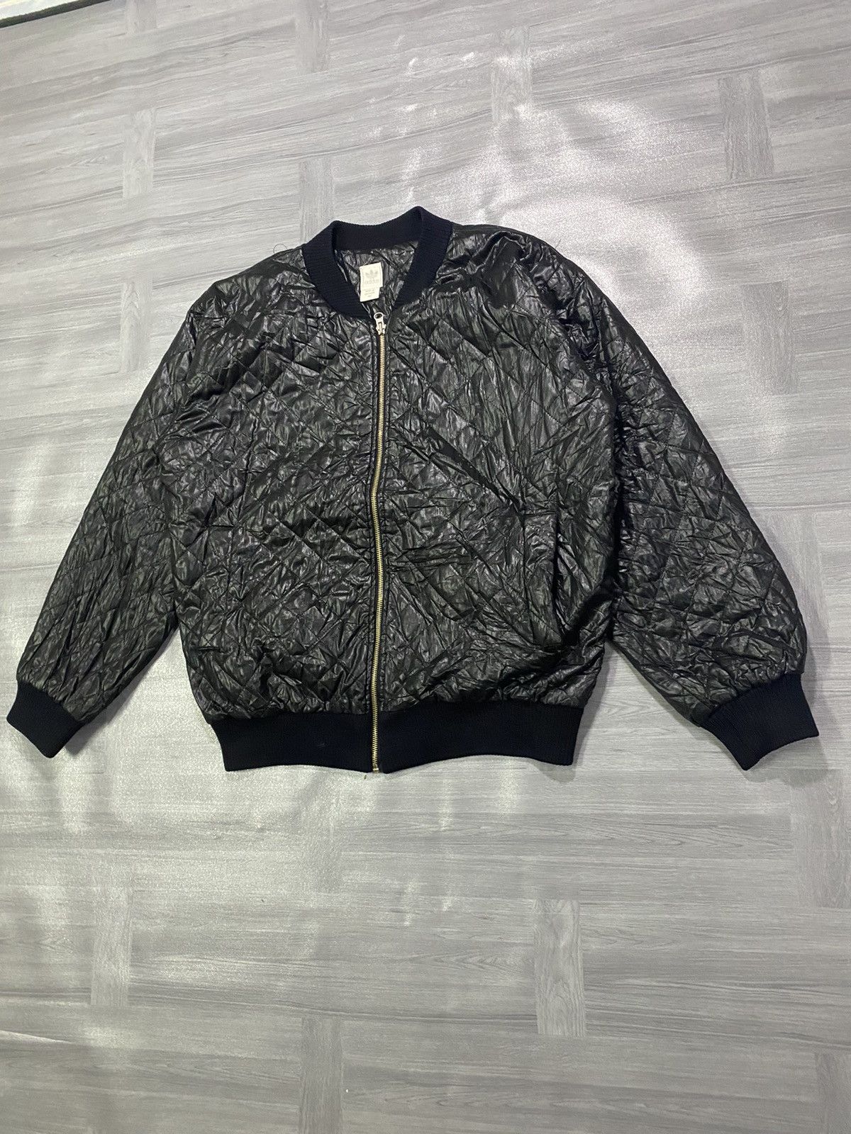 Adidas Adidas Black Quilted Jacket Size M Size US M / EU 48-50 / 2 - 2 Thumbnail