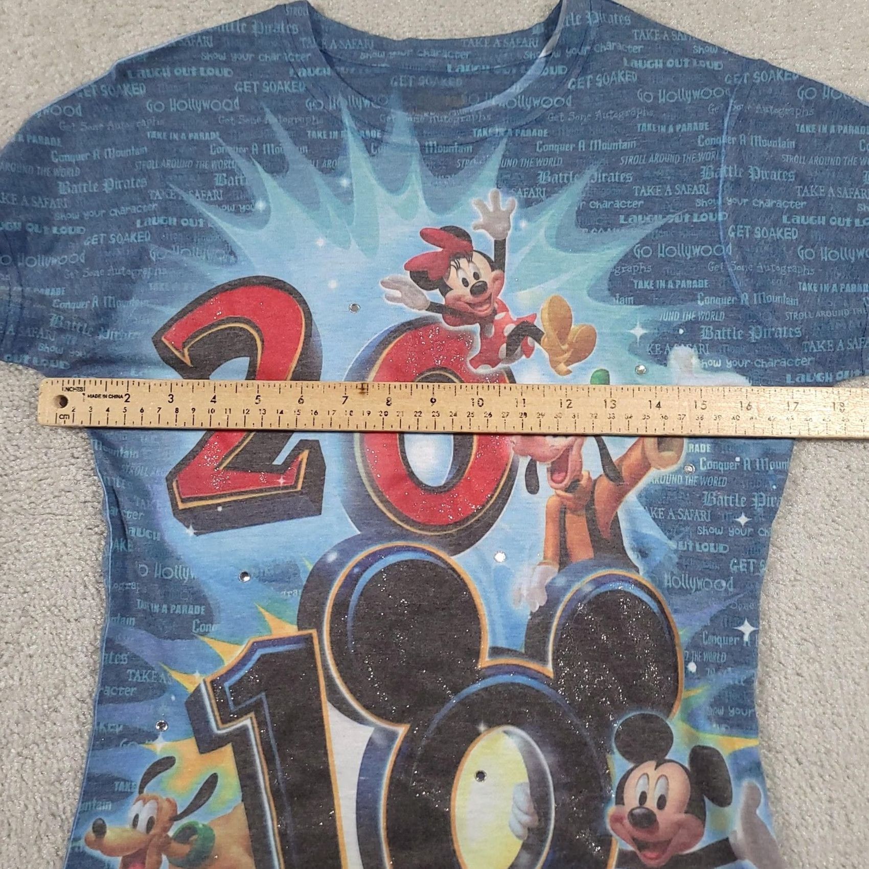Disney VINTAGE Disneyland Disney World Shirt Womens Medium 2018 Mickey Minnie Goofy Pluto Tee Size M / US 6-8 / IT 42-44 - 3 Thumbnail