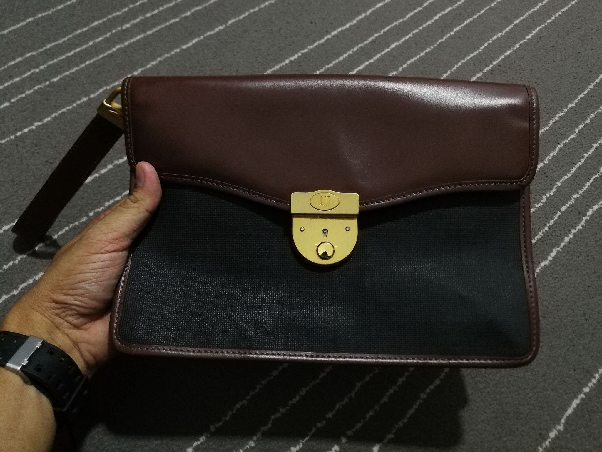 Alfred Dunhill × Vintage Vintage dunhill clutch italy luxury Size ONE SIZE - 1 Thumbnail