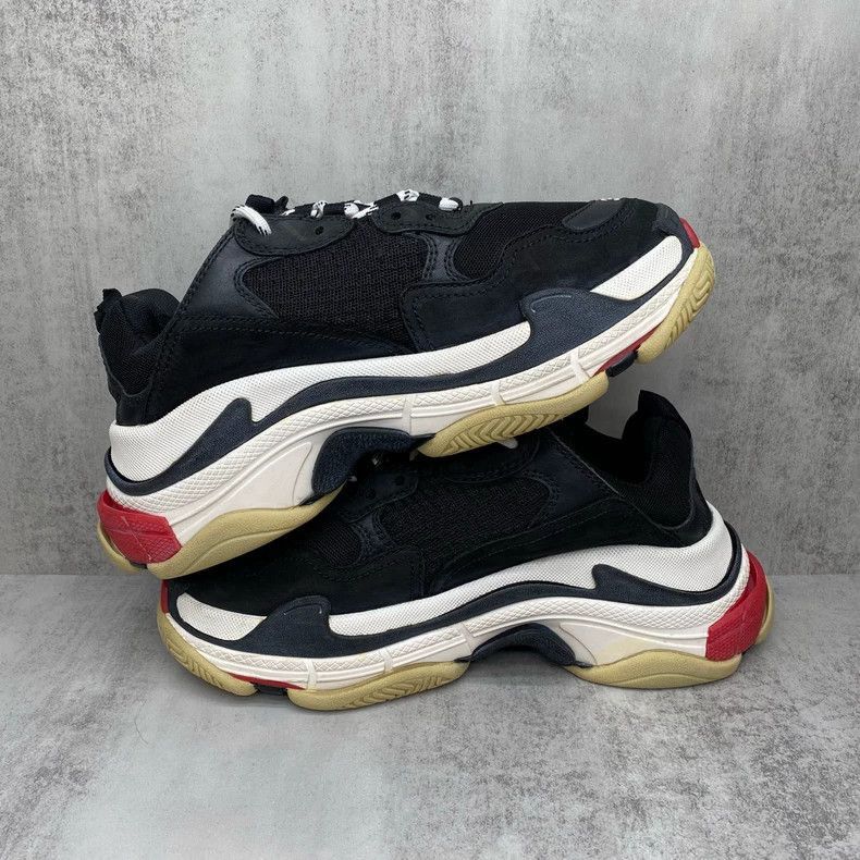 Balenciaga Balenciaga Triple Sneakers Black Red Size 37-2506 Size US 6 / EU 39 - 3 Thumbnail