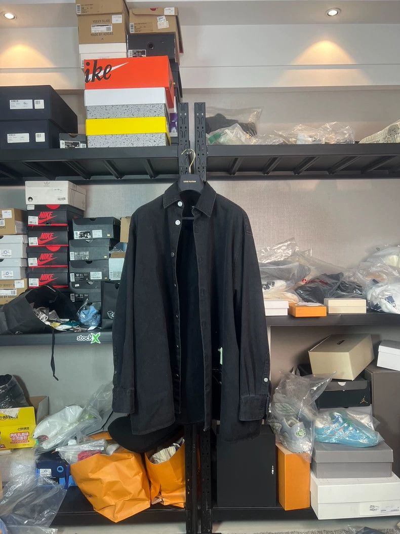 Raf Simons Raf Simons 18aw Black Denim Shirt 2504-Nextarrow Size US S / EU 44-46 / 1 - 1 Thumbnail