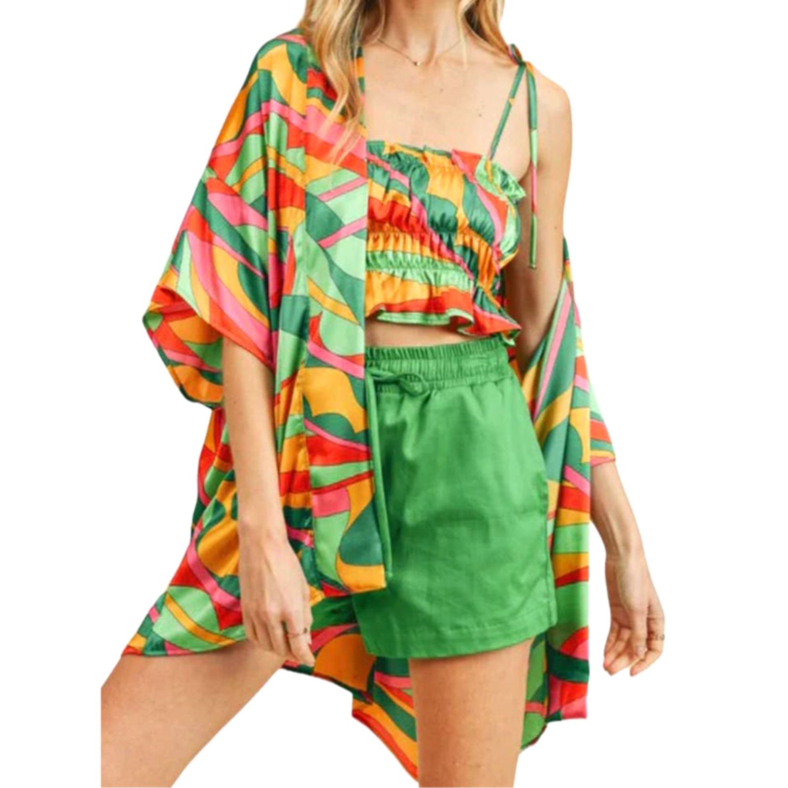Other If She Loves Multicolor Secret Garden Lightweight Kimono Size S / US 4 / IT 40 - 1 Thumbnail