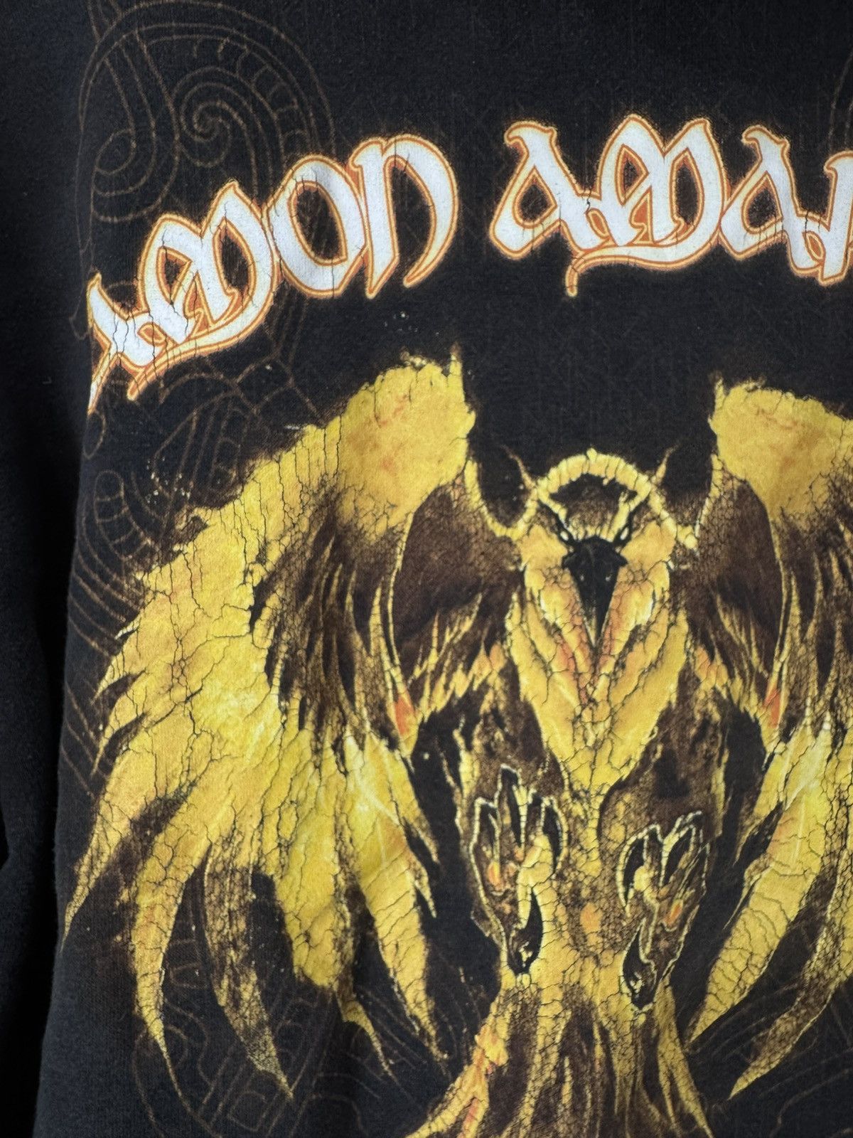 Band Tees Vintage Amon Amarth Band Hoodie Death Metal Black Streetwear Size US L / EU 52-54 / 3 - 2 Thumbnail