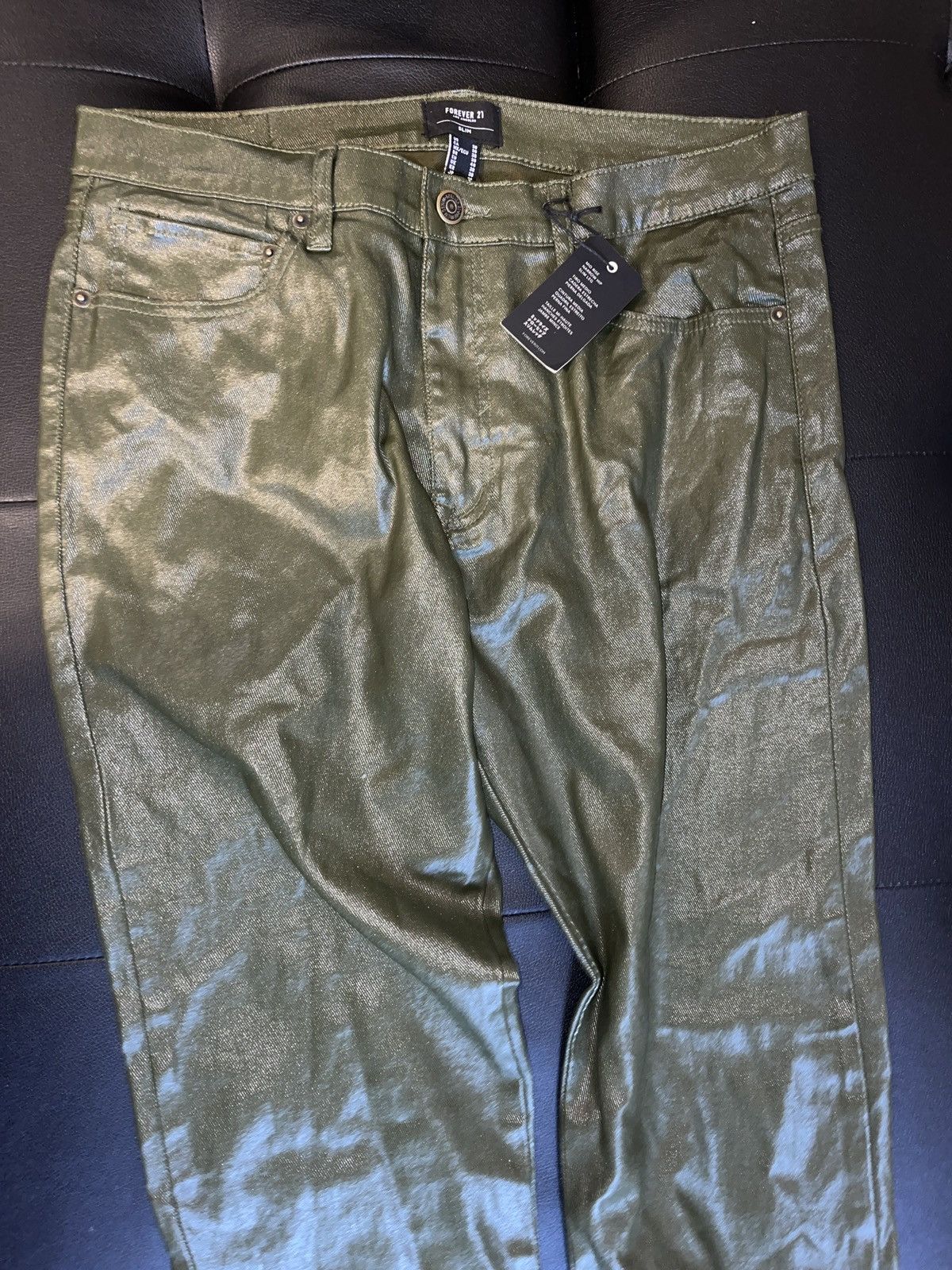 Forever 21 Men green pants Size US 38 / EU 54 - 5 Thumbnail
