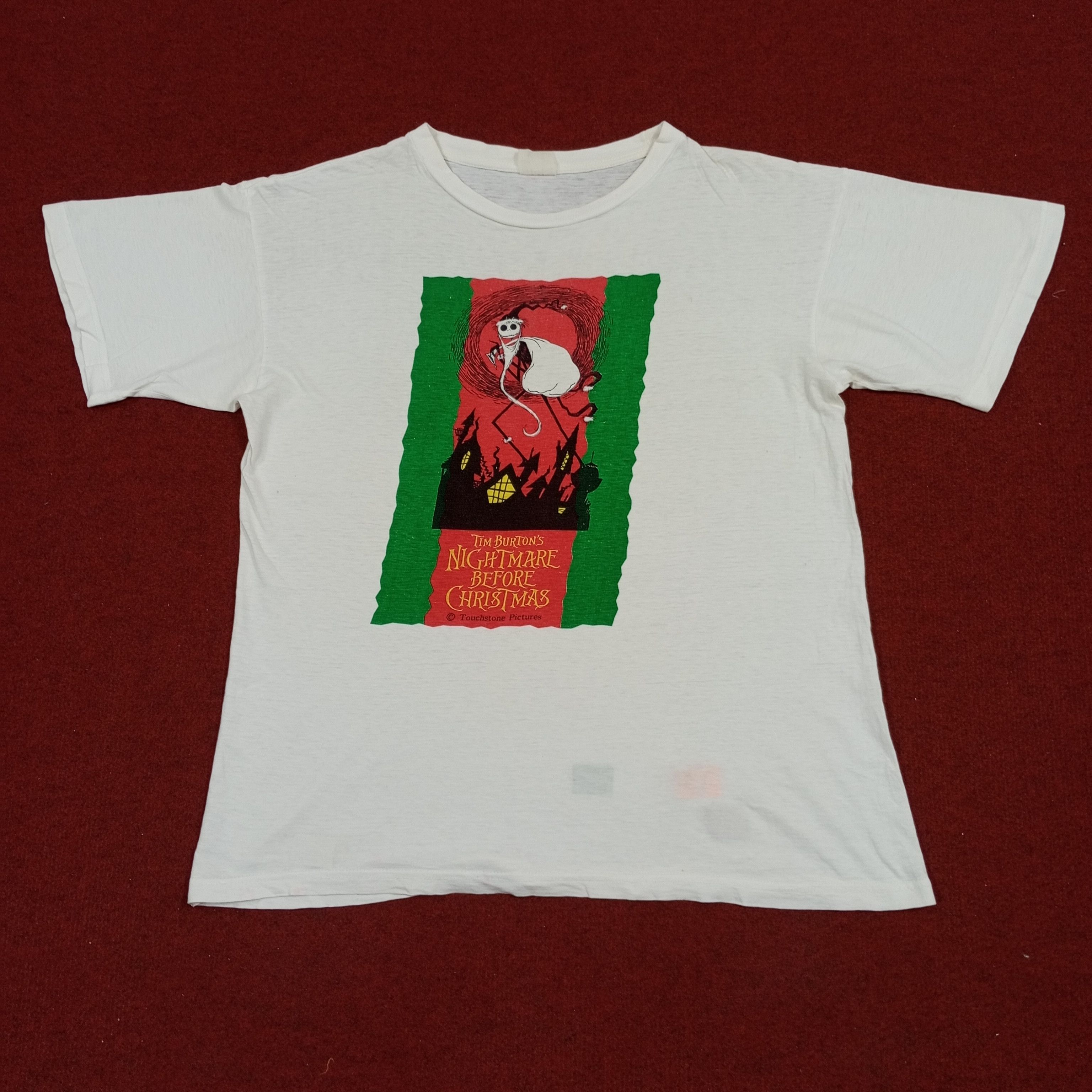 Vintage Tim Burton's Nightmare Before Christmas Tshirt Size US L / EU 52-54 / 3 - 1 Thumbnail