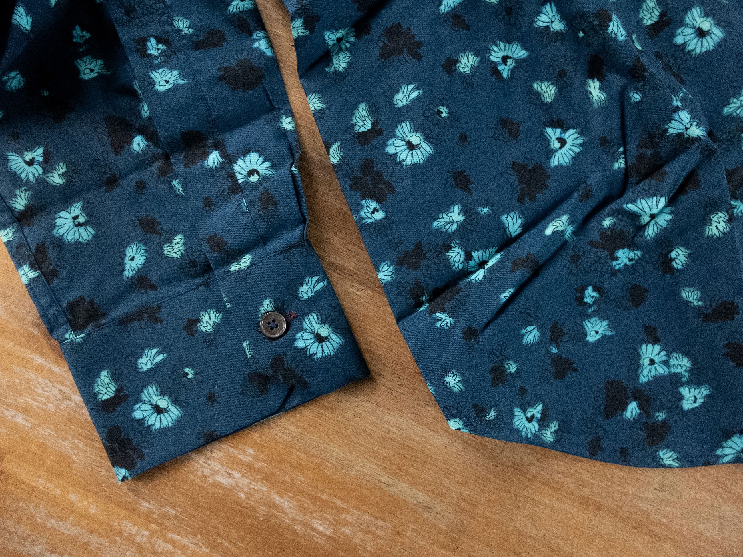 Paul Smith PAUL SMITH mainline green Hazy floral slim fit shirt Large Size US L / EU 52-54 / 3 - 7 Thumbnail