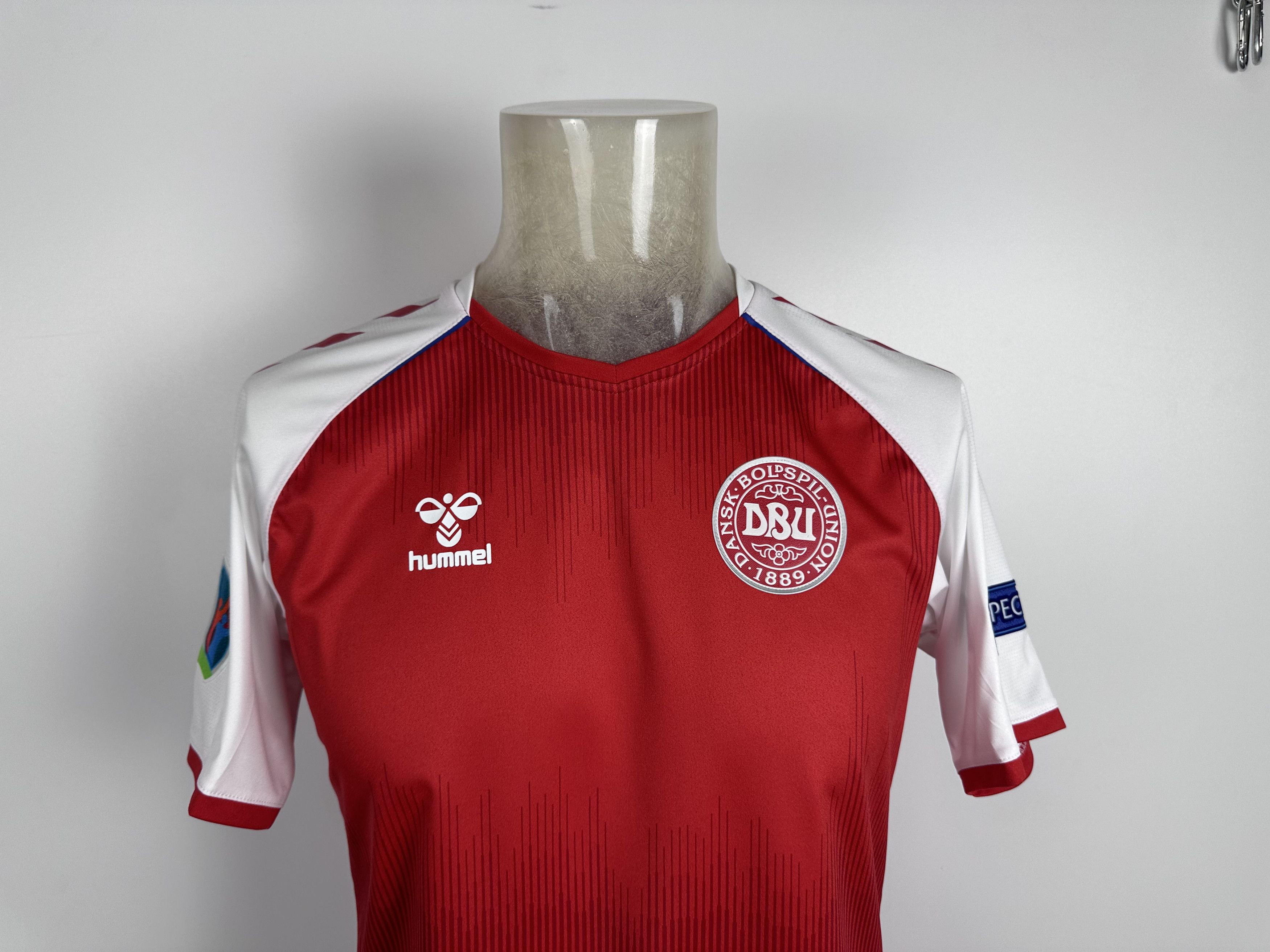 Hummel DENMARK 2021 22 HOME FOOTBALL SHIRT SOCCER JERSEY HUMMEL RED Size US M / EU 48-50 / 2 - 4 Thumbnail