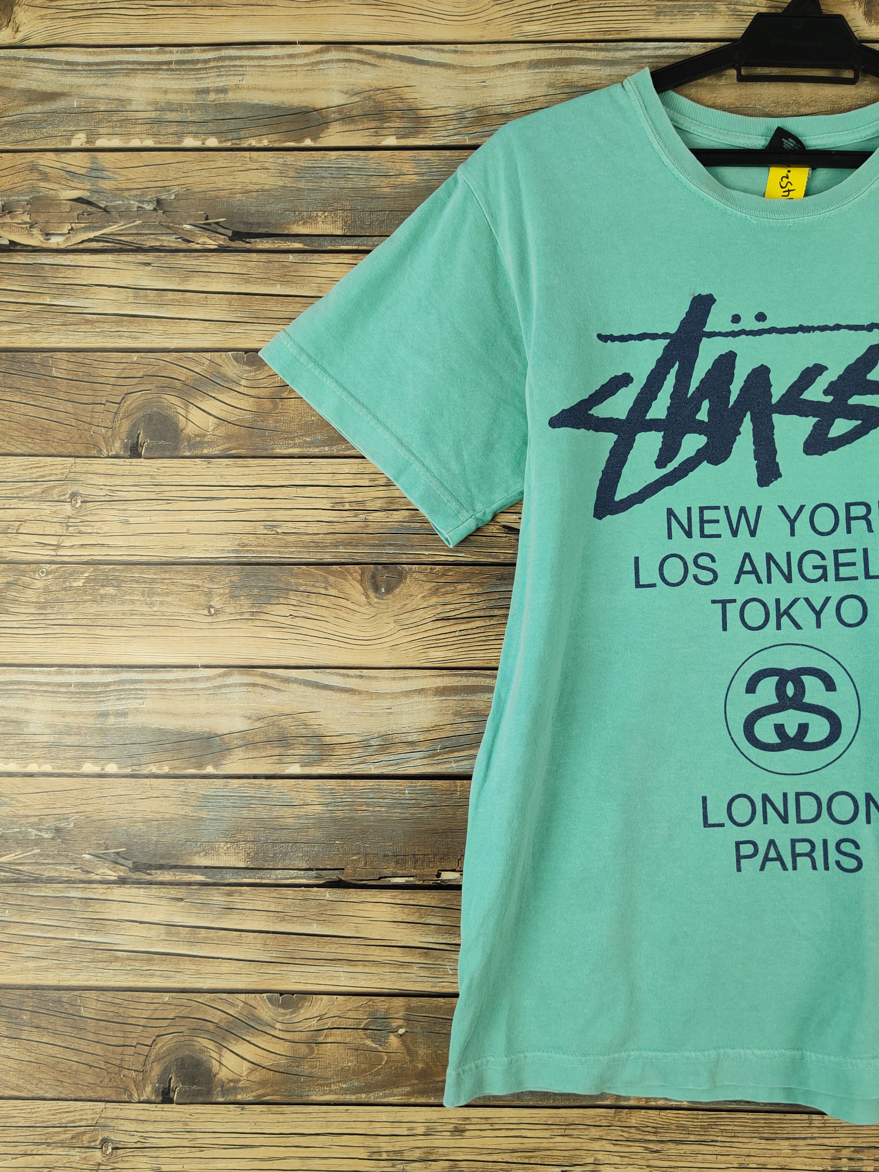 Stussy DL Stussy Turquoise Short Sleeve T-shirt #1452 Size US S / EU 44-46 / 1 - 4 Thumbnail