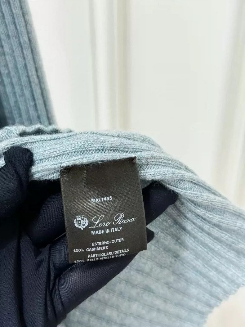 Loro Piana LORO PIANA Classic blue grey cashmere zipper knit sweater Size S / US 4 / IT 40 - 4 Thumbnail