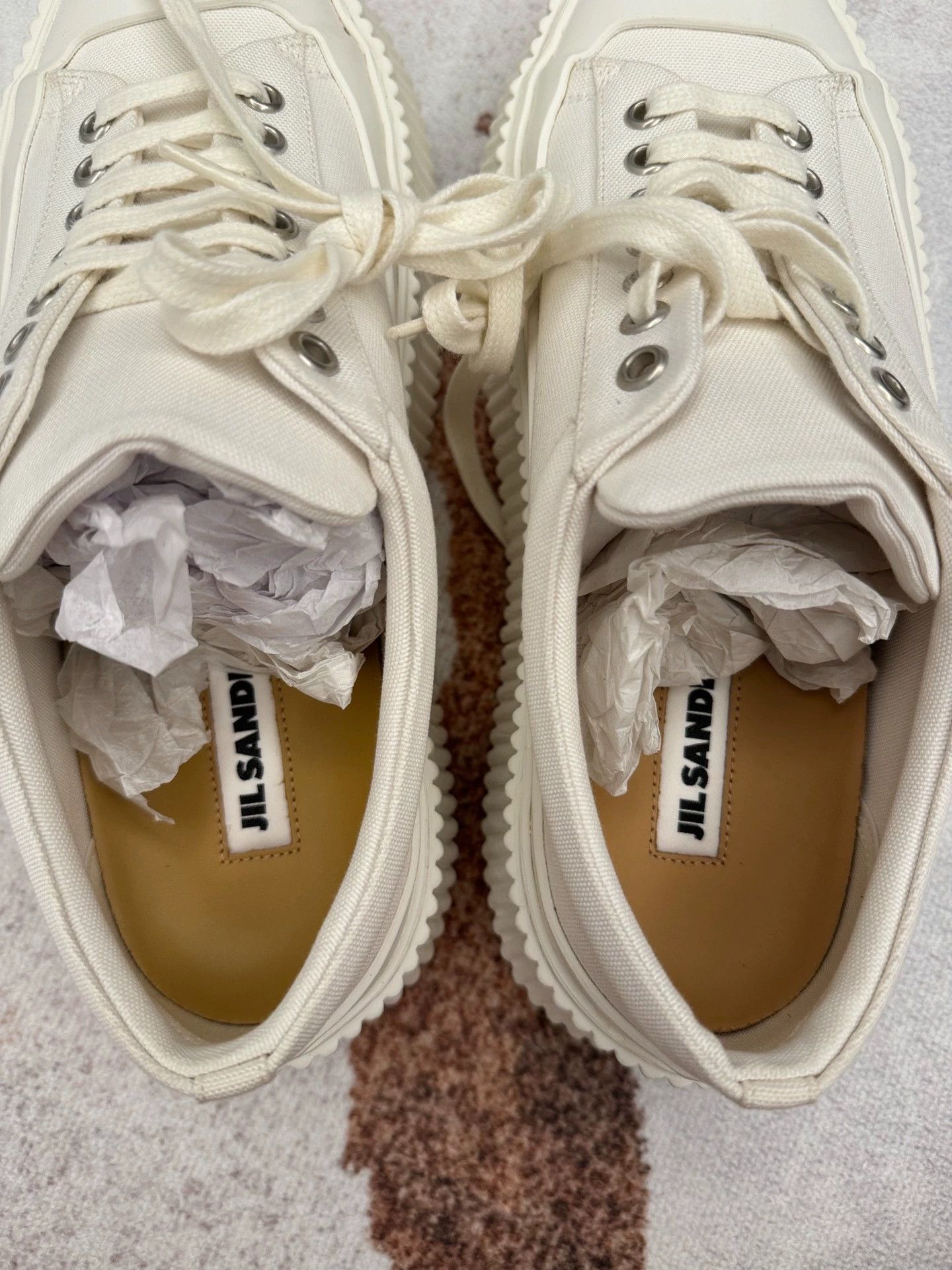 Jil Sander Jil Sander White Sneakers 39 (Fits 40) Unisex New Size US 8.5 / IT 38.5 - 5 Thumbnail