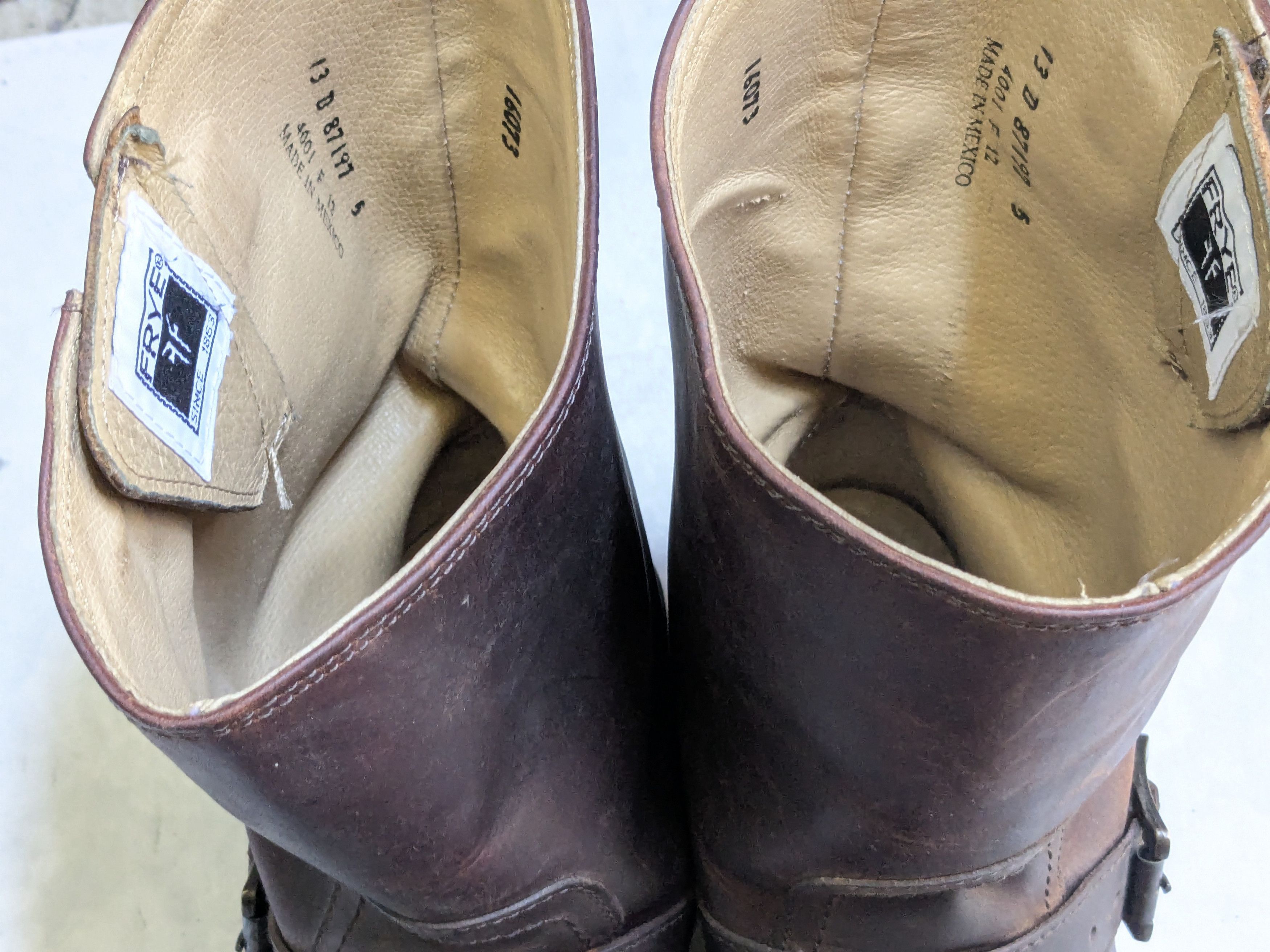 Frye Frye Engineer Boots Brown 13 D Leather Buckle Strap Size US 13 / EU 46 - 7 Thumbnail