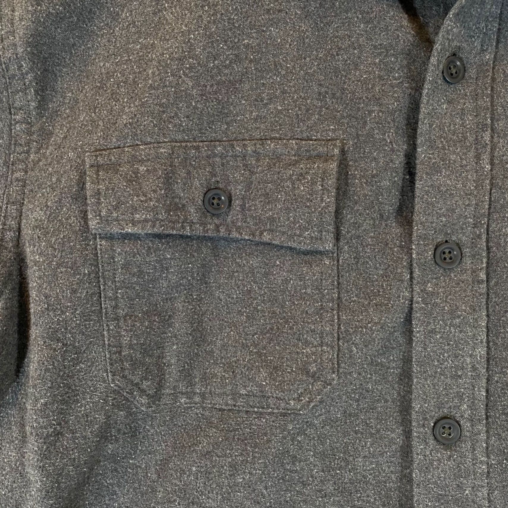 Vintage LL Bean Chamois Shirt Mens 2XL XXL Grey Heather Button Up Traditional Fit Cotton Shirt Men Wool? No. Size US XXL / EU 58 / 5 - 4 Thumbnail