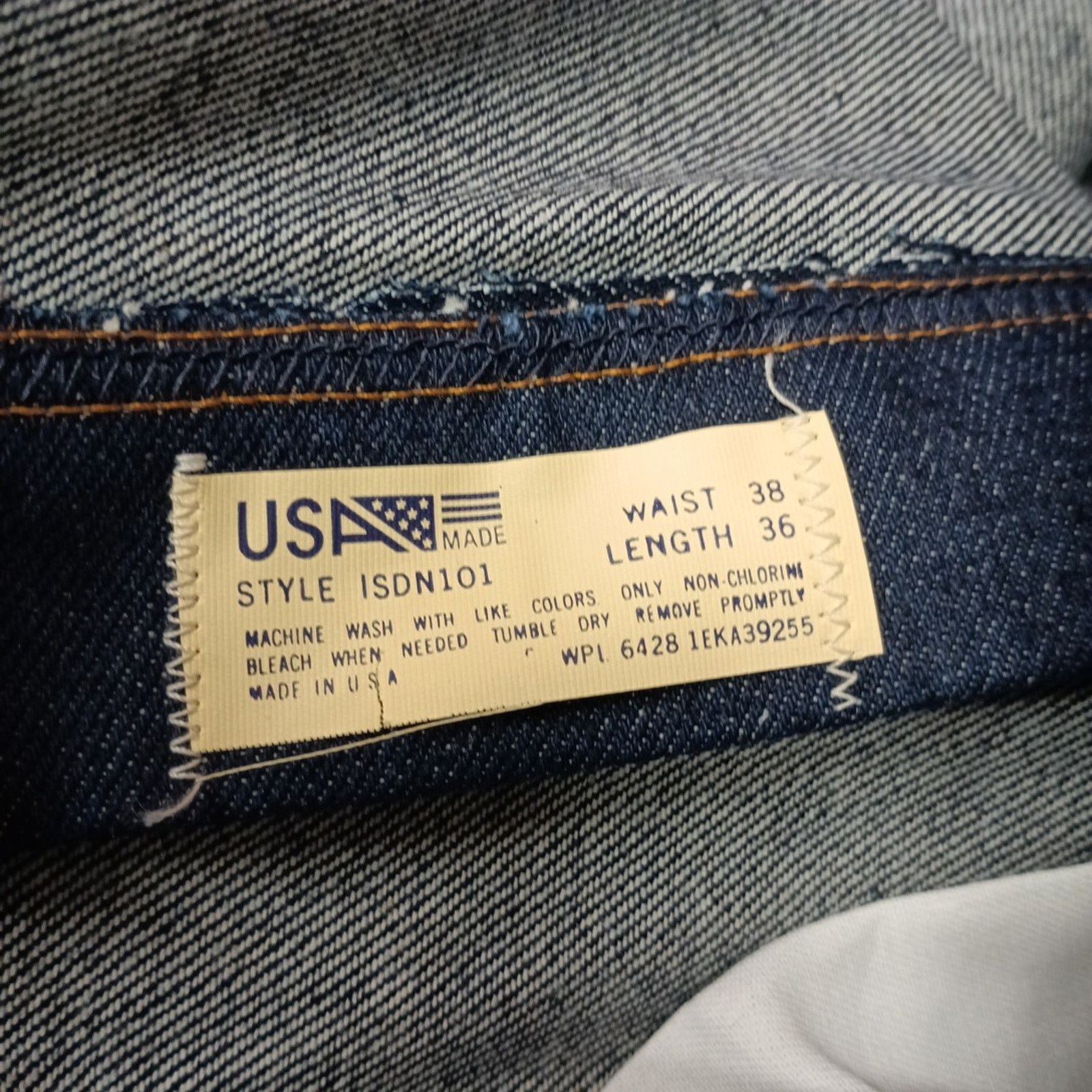 Other Vintage Mister Joe Jeans Men's Size 38x36 Blue Straight Leg Size US 38 / EU 54 - 6 Thumbnail