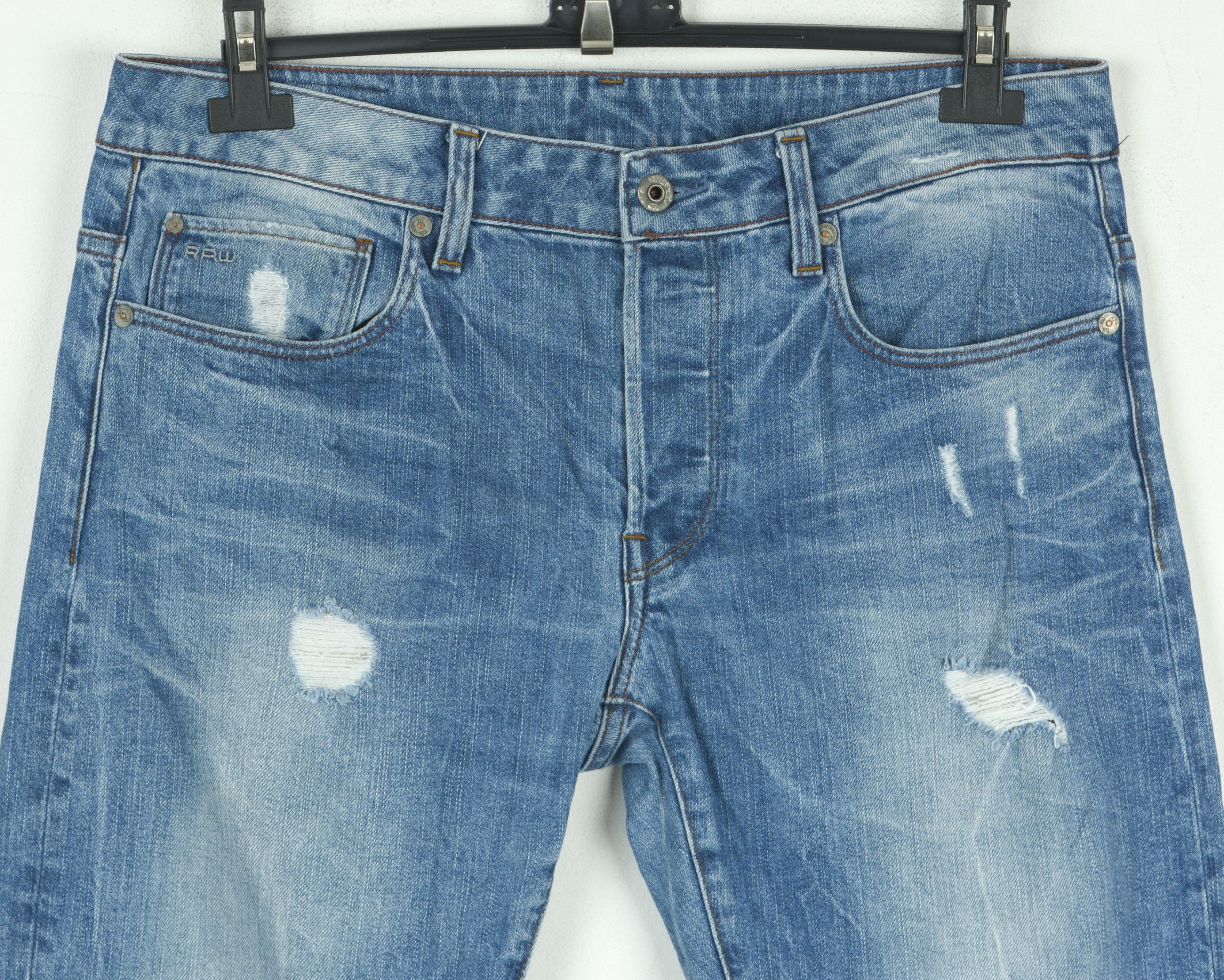 G-Star 3301 W32 L32 Regular Fit Straight Jeans Denim Pants Trousers Size US 32 / EU 48 - 2 Thumbnail
