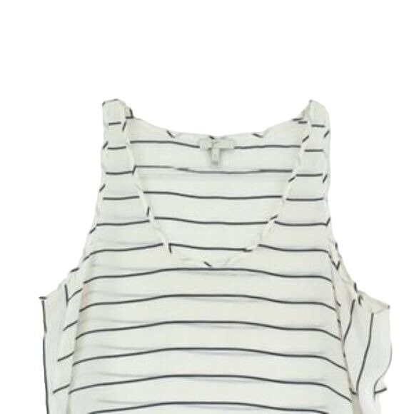 Joie Nautical Striped Silk Tank Top