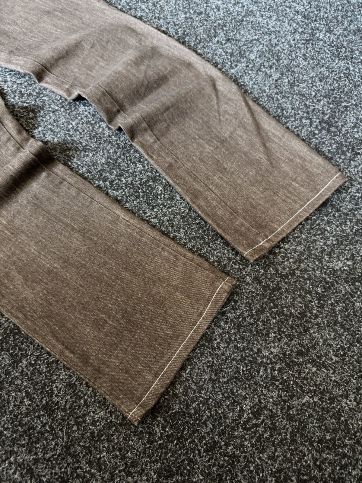Trussardi Vintage 90s Retro Trussardi Jeans Brown Denim Bootcut Pants Size 27" / US 4 / IT 40 - 4 Thumbnail