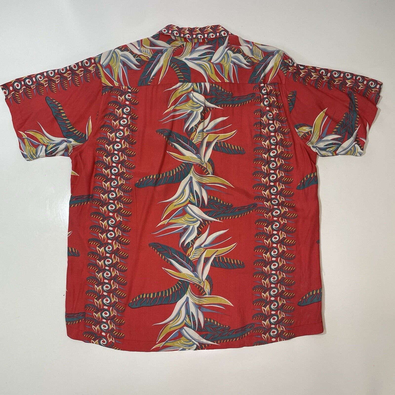 Duke Kahanamoku VTG Duke Kamehameha Men’s Hawaiian Camp Shirt Red Large Size US L / EU 52-54 / 3 - 8 Thumbnail