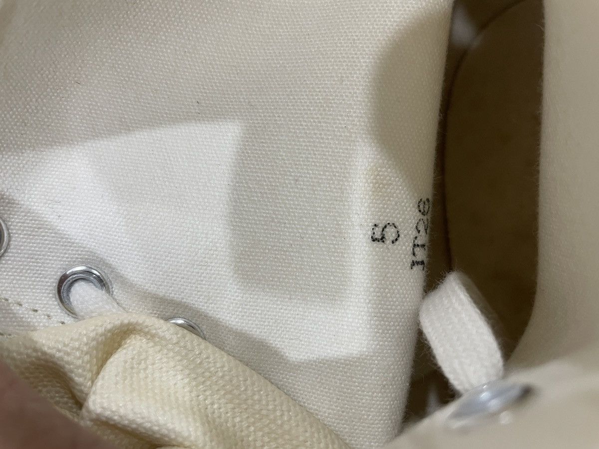 Yohji Yamamoto Y'S YOHJI YAMAMOTO White Canvas Lace-Up Ankle Boots Size US 5 / EU 37 - 8 Thumbnail