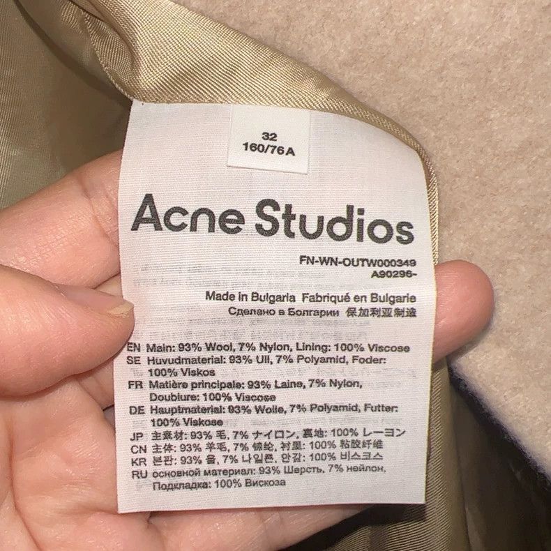 Acne Studios acne studios size:32 Oat coat 2503-Nextarrow Size US XXS / EU 40 - 4 Thumbnail