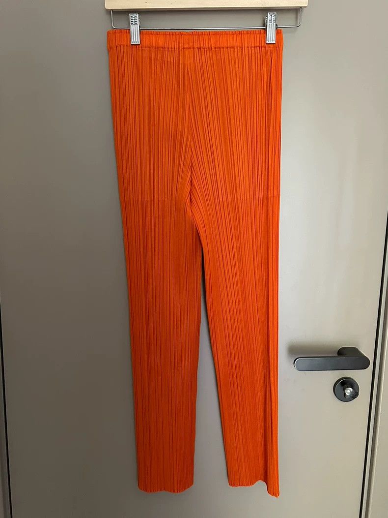 Issey Miyake Issey Miyake size:2 Orange pleated pants Size 42" / US 20 - 2 Thumbnail