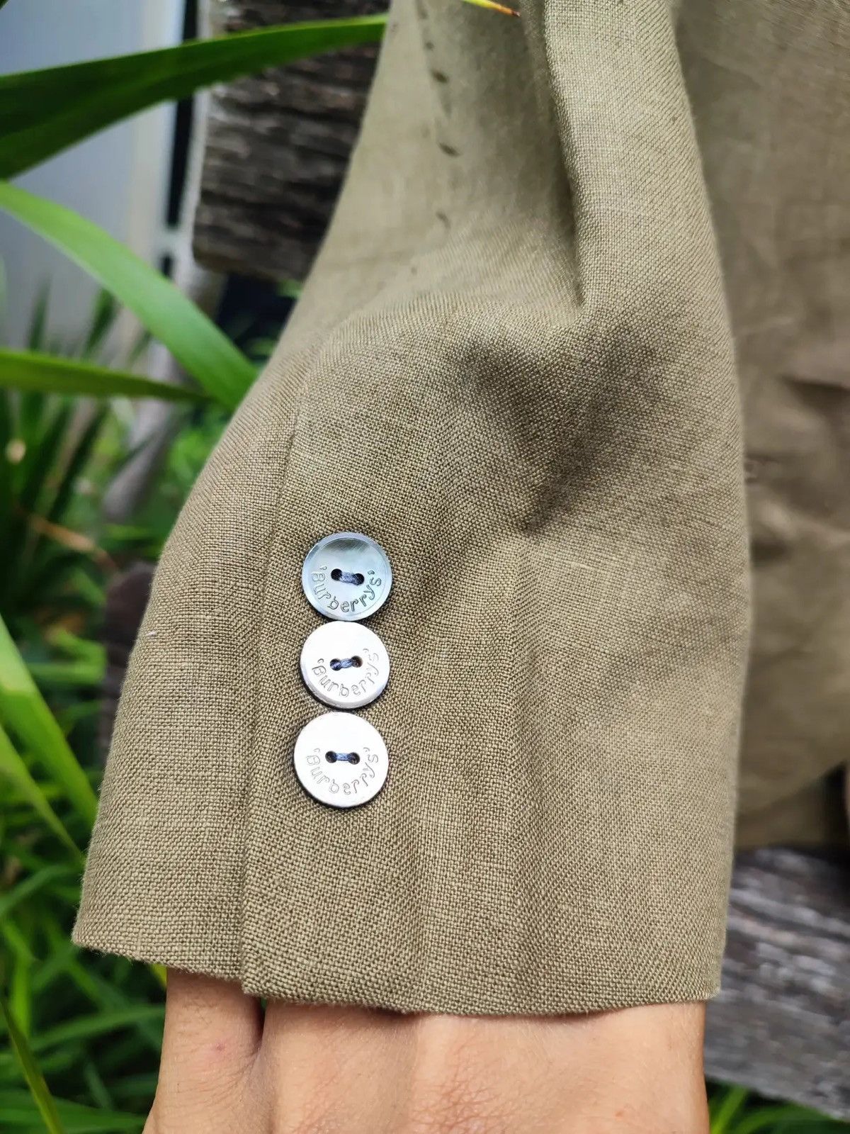 Burberry Vintage Burberrys Linen Blazer – Classic 2-Button Size S / US 4 / IT 40 - 8 Thumbnail