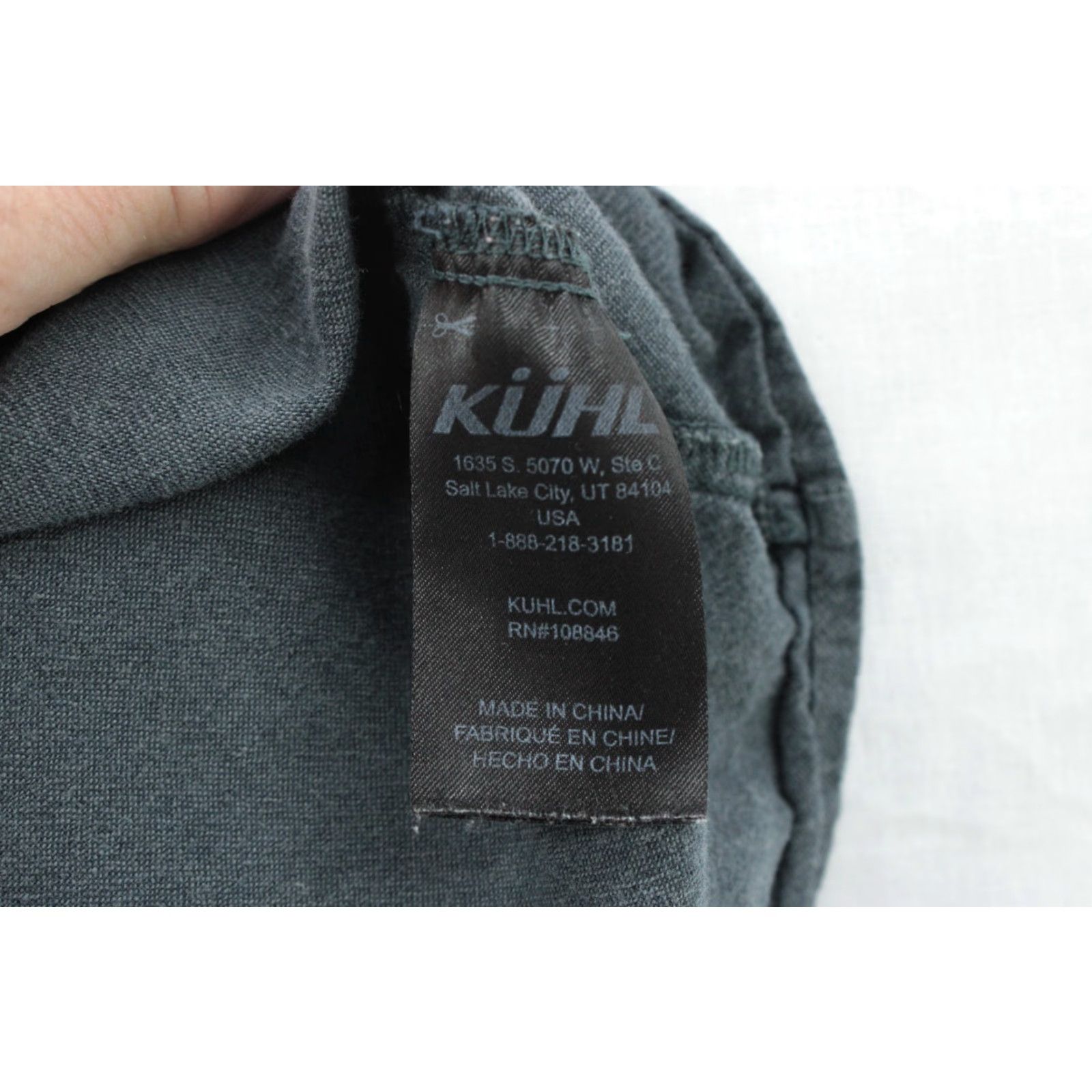 Vintage Kühl Skorpio 7218 Mens M Short Sleeve Button-Up Linen Blend Outdoor Grey Shirt Size US M / EU 48-50 / 2 - 4 Thumbnail